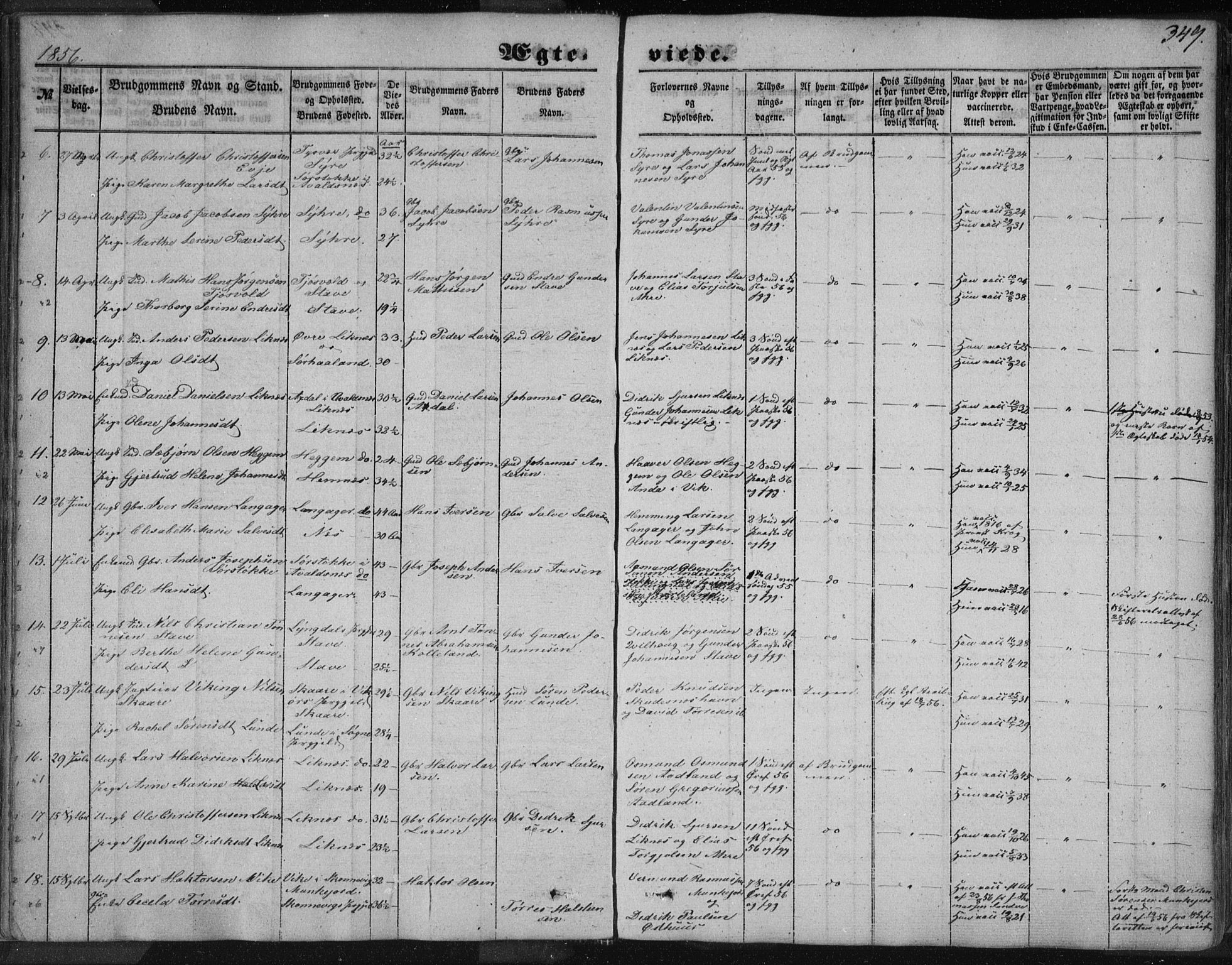 Skudenes sokneprestkontor, AV/SAST-A -101849/H/Ha/Haa/L0005: Ministerialbok nr. A 3.2, 1847-1863, s. 349