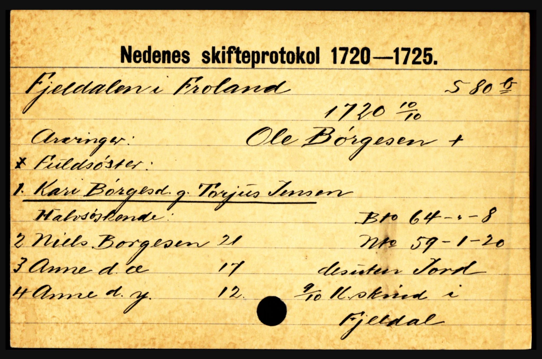 Nedenes sorenskriveri før 1824, AV/SAK-1221-0007/H, s. 6809