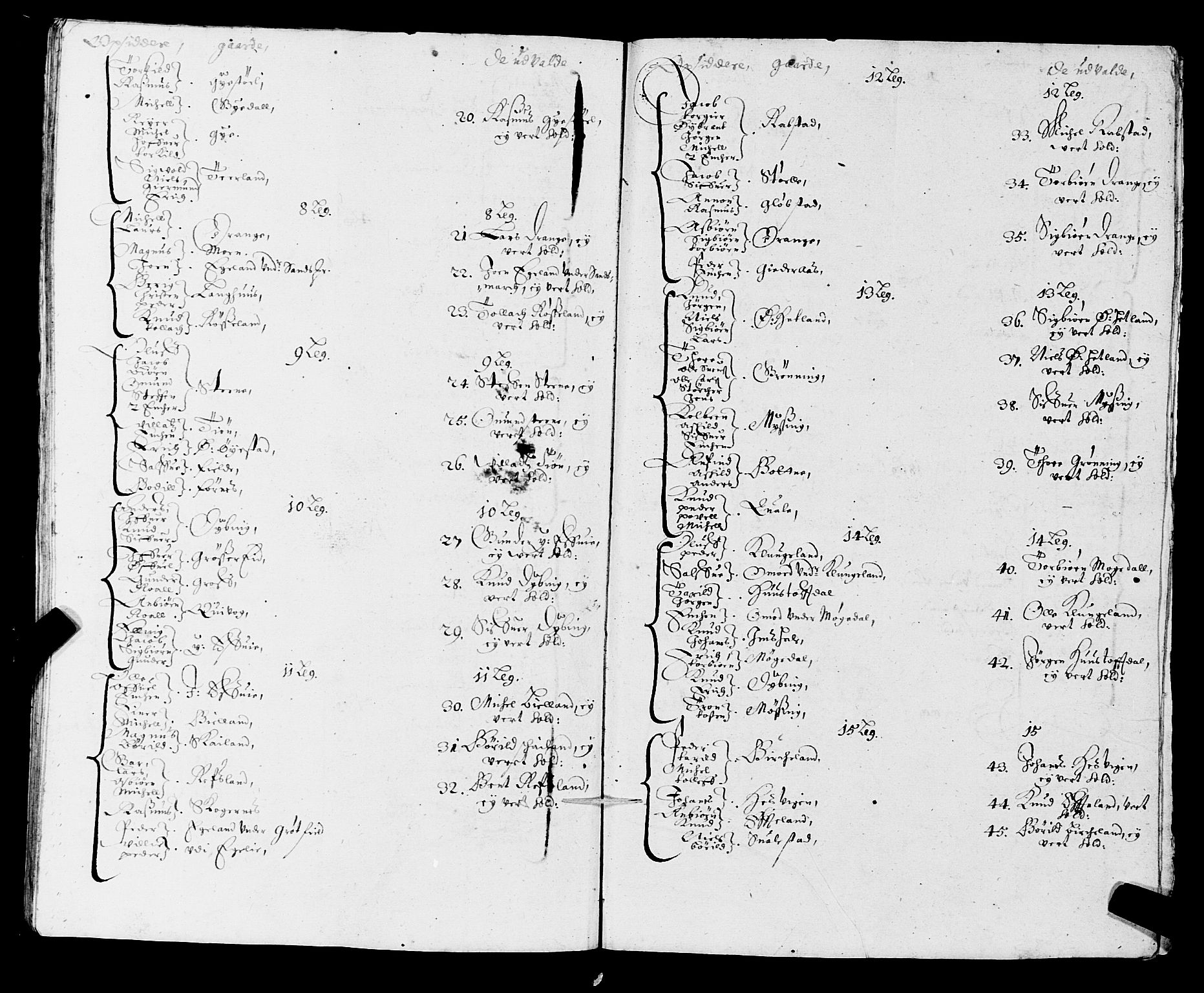 Fylkesmannen i Rogaland, AV/SAST-A-101928/99/3/325/325CA/L0003: MILITÆRE MANNTALL/LEGDSRULLER: RYFYLKE, JÆREN OG DALANE FOGDERI, 1671-1680, s. 52