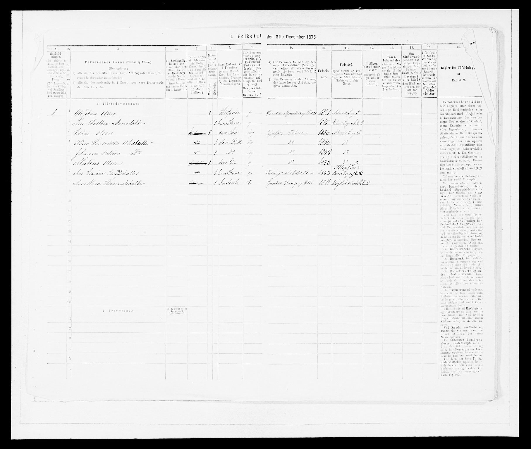 SAB, Folketelling 1875 for 1428P Askvoll prestegjeld, 1875, s. 578