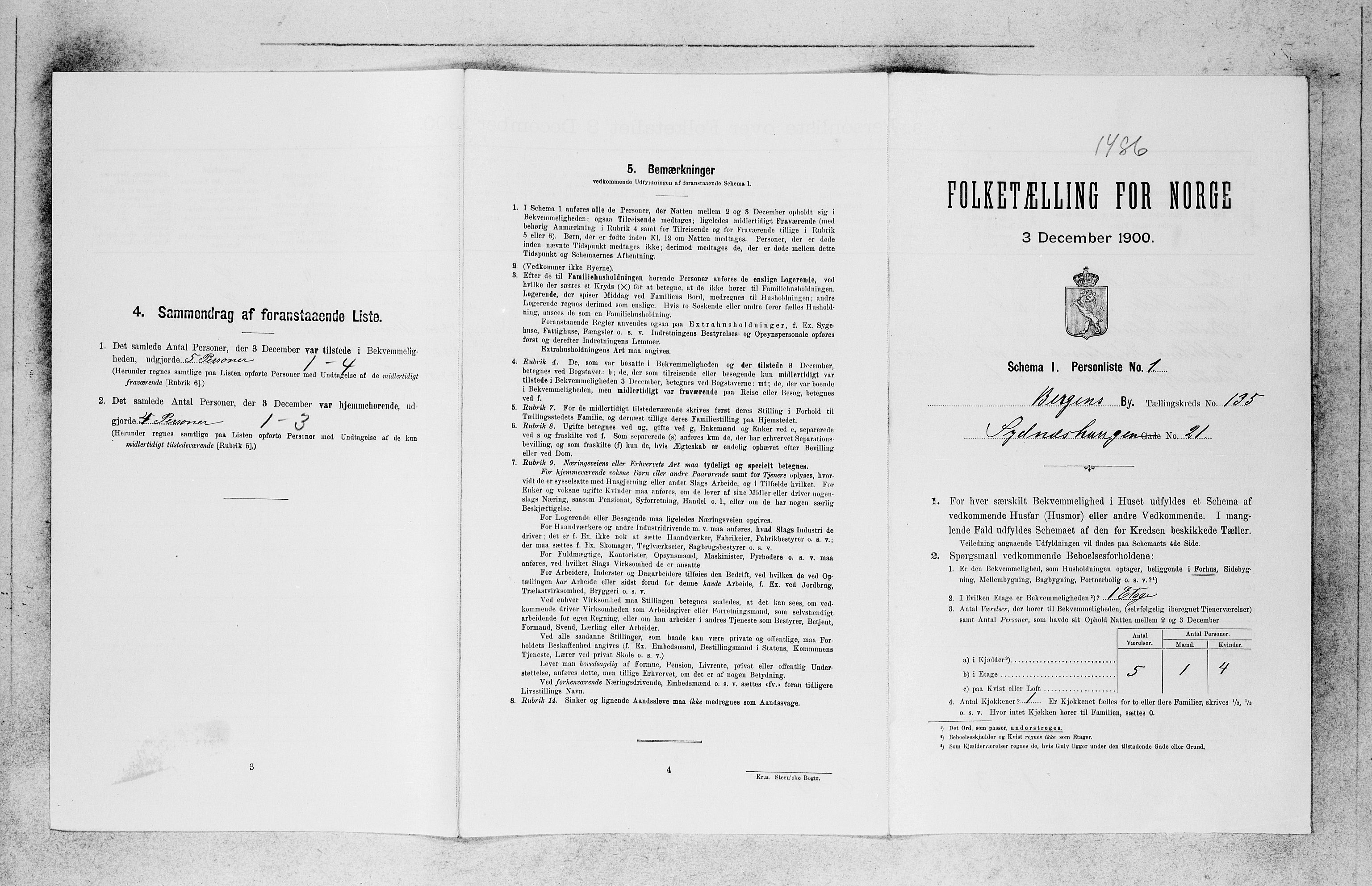 SAB, Folketelling 1900 for 1301 Bergen kjøpstad, 1900, s. 27440