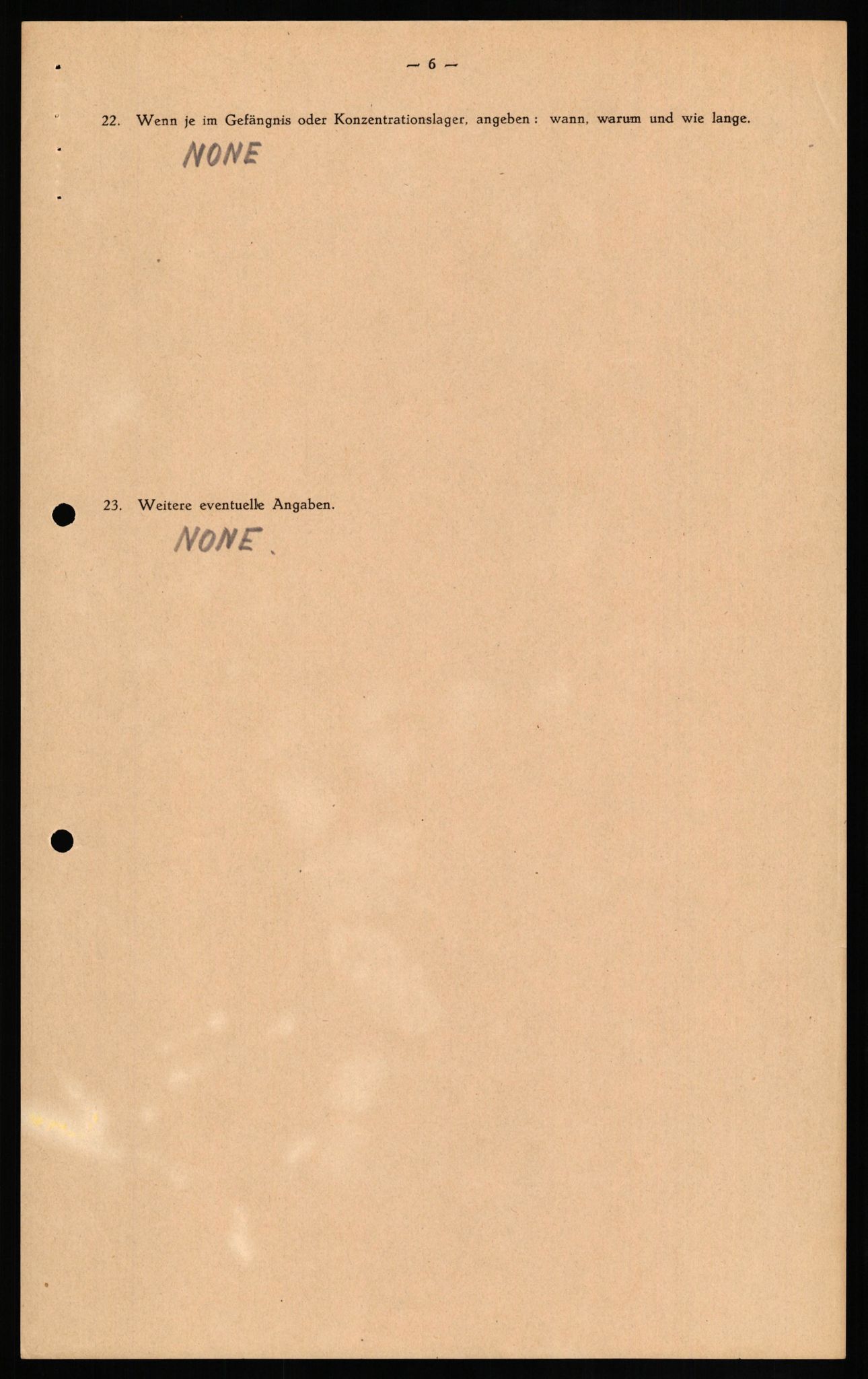 Forsvaret, Forsvarets overkommando II, AV/RA-RAFA-3915/D/Db/L0020: CI Questionaires. Tyske okkupasjonsstyrker i Norge. Tyskere., 1945-1946, s. 507