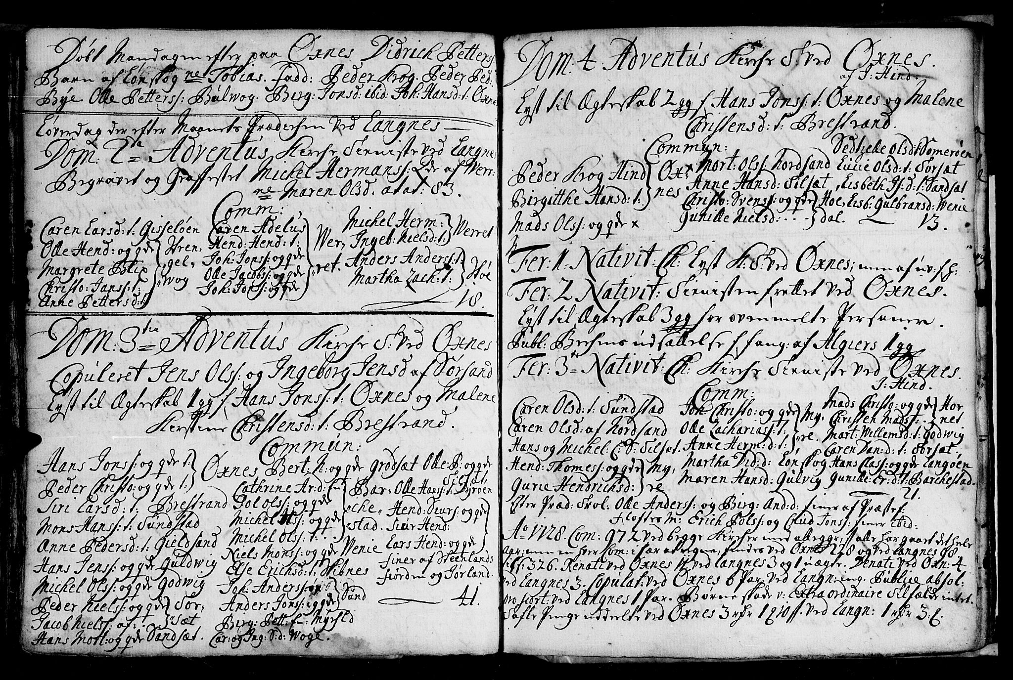 Ministerialprotokoller, klokkerbøker og fødselsregistre - Nordland, AV/SAT-A-1459/893/L1328: Ministerialbok nr. 893A01, 1718-1749