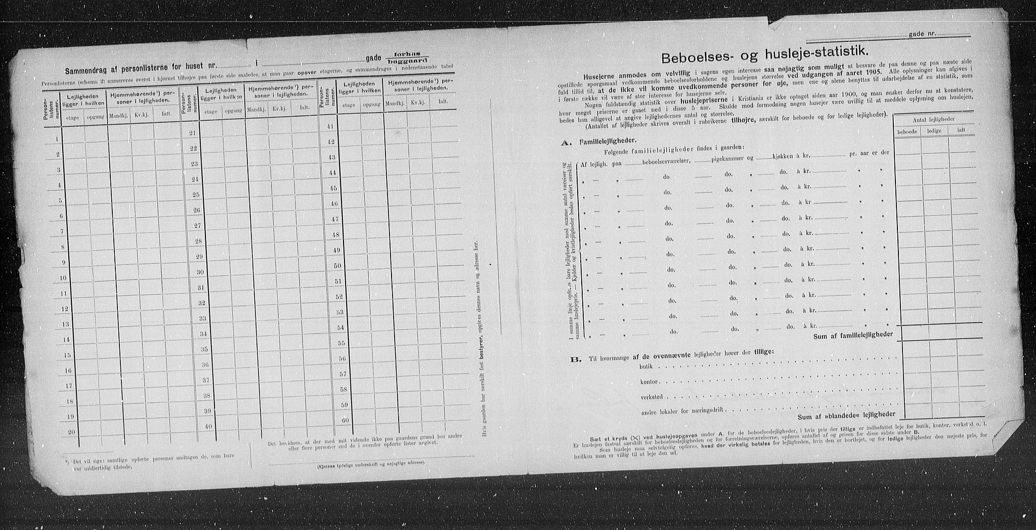 OBA, Kommunal folketelling 31.12.1905 for Kristiania kjøpstad, 1905, s. 6154