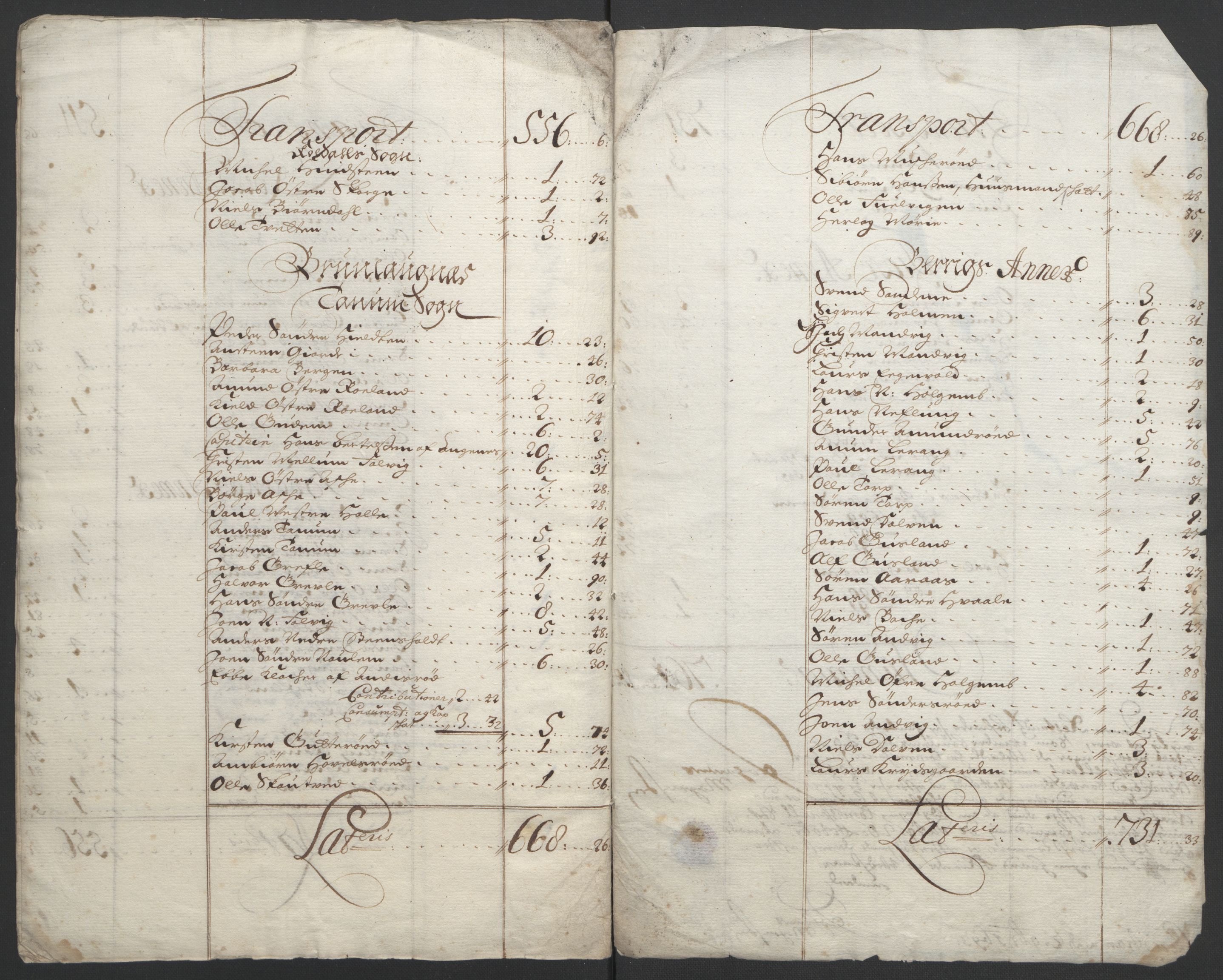 Rentekammeret inntil 1814, Reviderte regnskaper, Fogderegnskap, AV/RA-EA-4092/R33/L1973: Fogderegnskap Larvik grevskap, 1692, s. 233