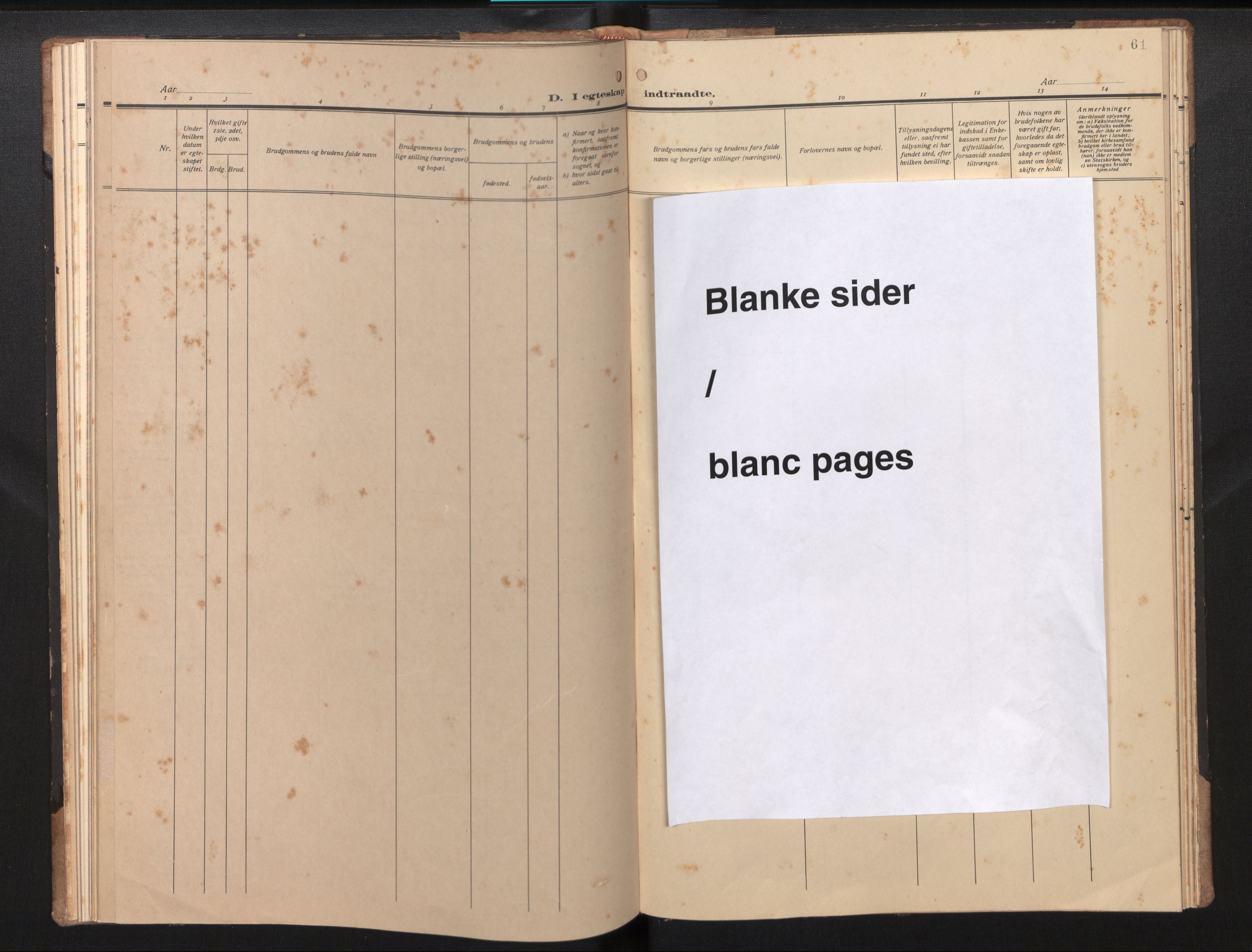 Den norske sjømannsmisjon i utlandet/Curacao, AV/SAB-SAB/PA-0121/H/Ha/L0001: Ministerialbok nr. A 1, 1936-1963, s. 60b-61a