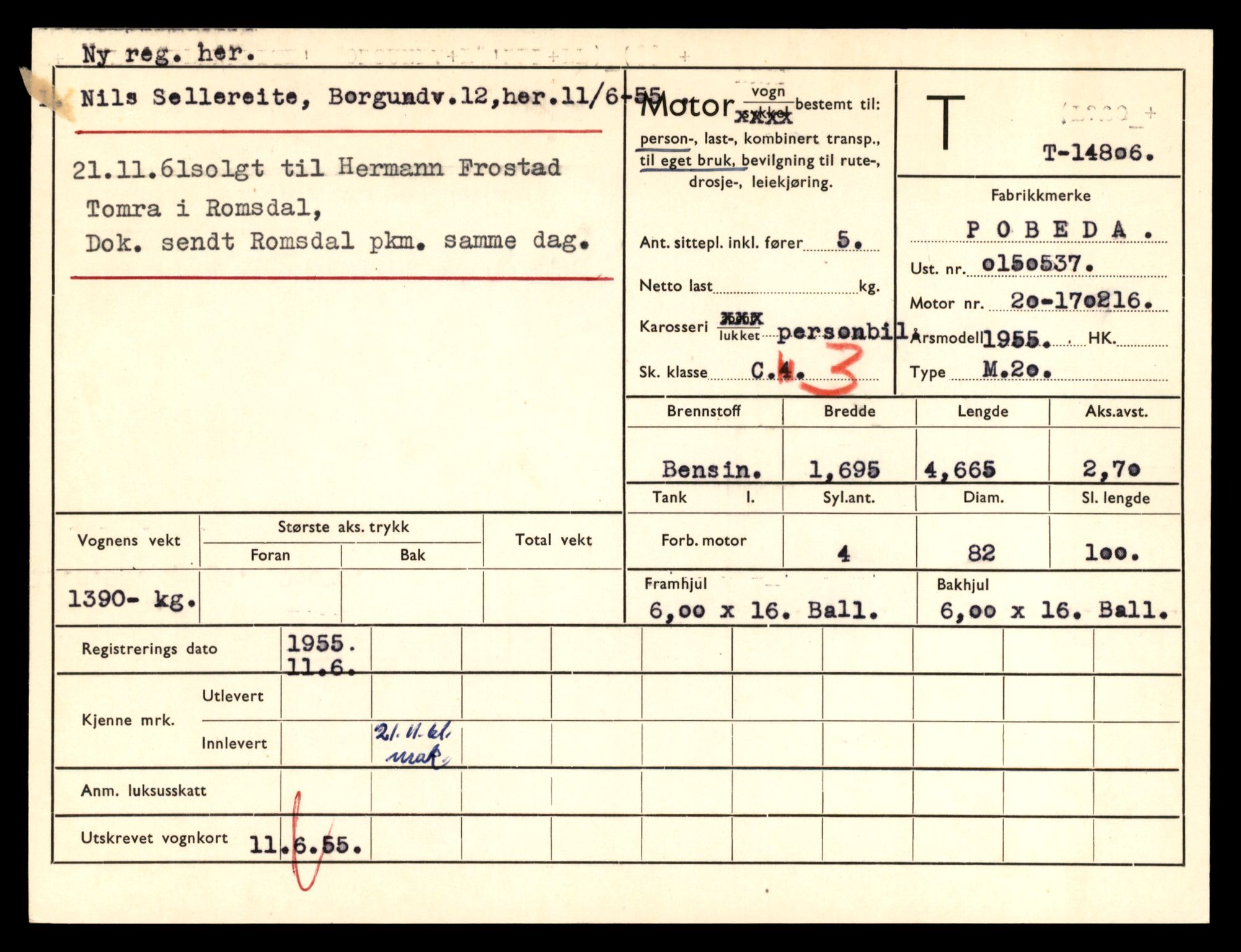 Møre og Romsdal vegkontor - Ålesund trafikkstasjon, AV/SAT-A-4099/F/Fe/L0048: Registreringskort for kjøretøy T 14721 - T 14863, 1927-1998, s. 1817