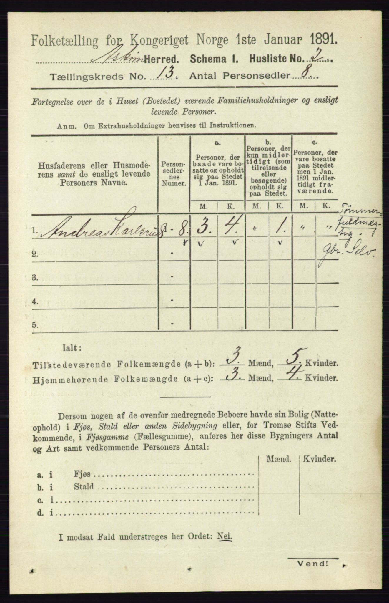 RA, Folketelling 1891 for 0124 Askim herred, 1891, s. 2012