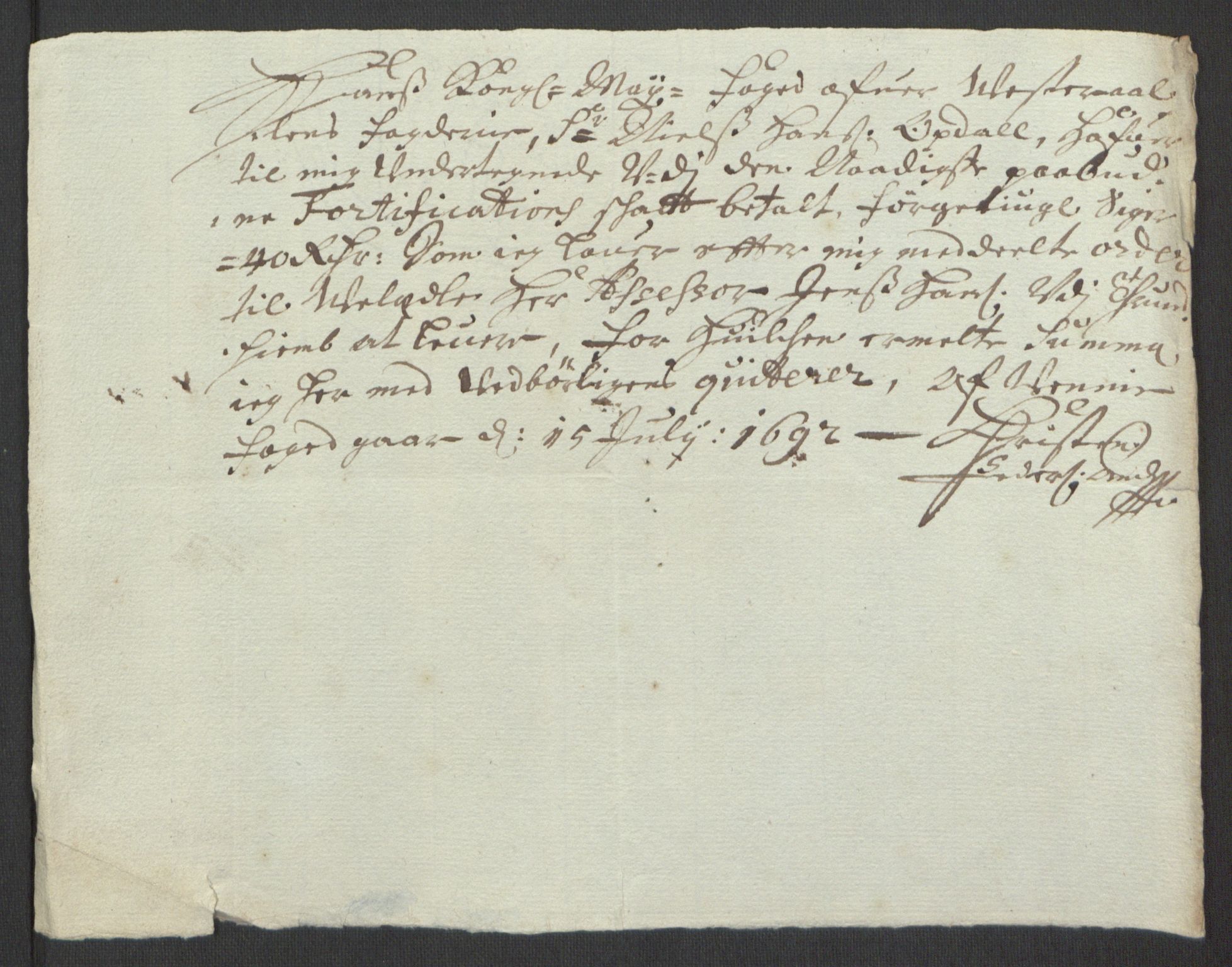 Rentekammeret inntil 1814, Reviderte regnskaper, Fogderegnskap, RA/EA-4092/R67/L4676: Fogderegnskap Vesterålen, Andenes og Lofoten, 1691-1693, s. 193