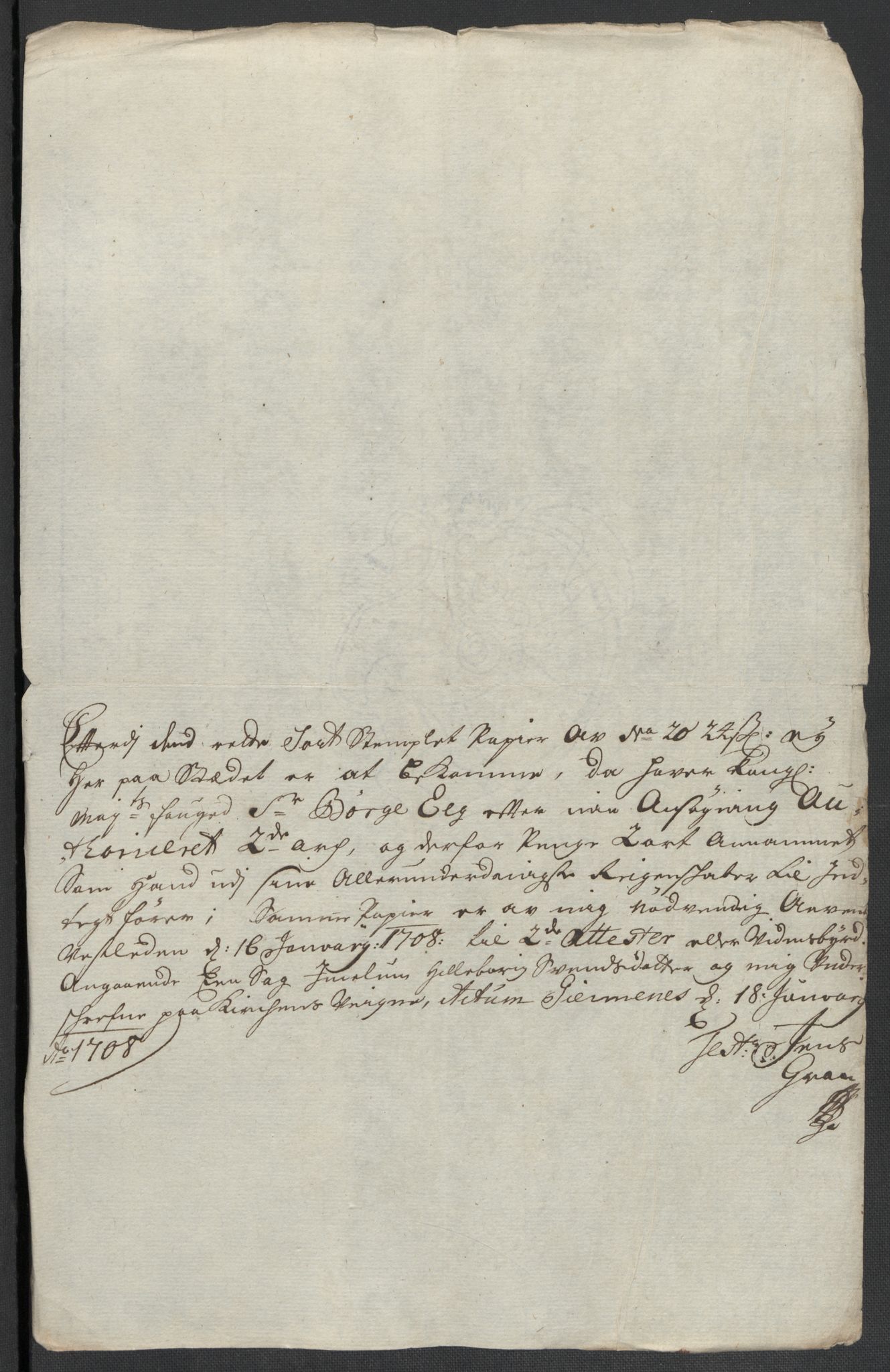 Rentekammeret inntil 1814, Reviderte regnskaper, Fogderegnskap, AV/RA-EA-4092/R55/L3658: Fogderegnskap Romsdal, 1707-1708, s. 312