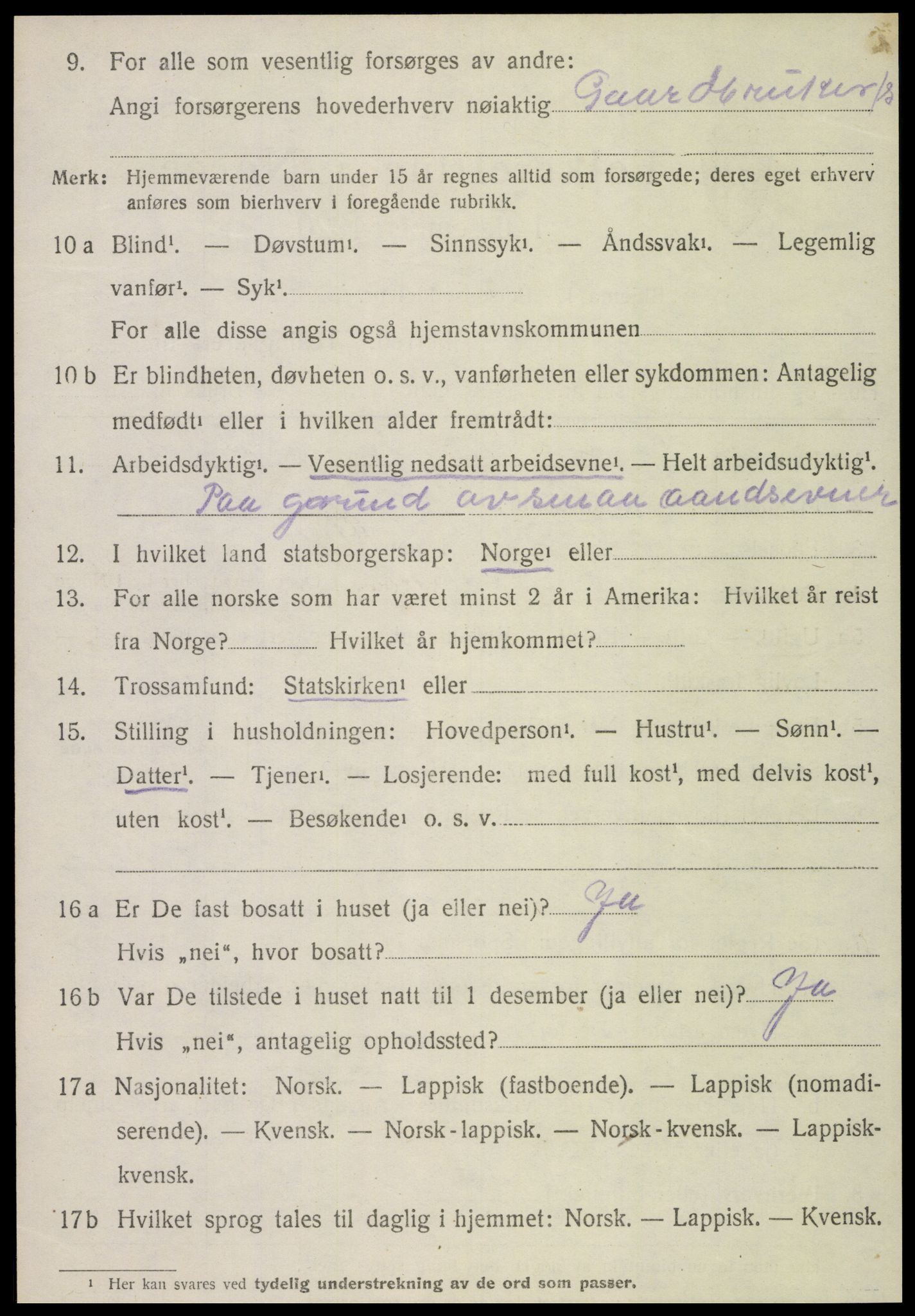 SAT, Folketelling 1920 for 1718 Leksvik herred, 1920, s. 5313