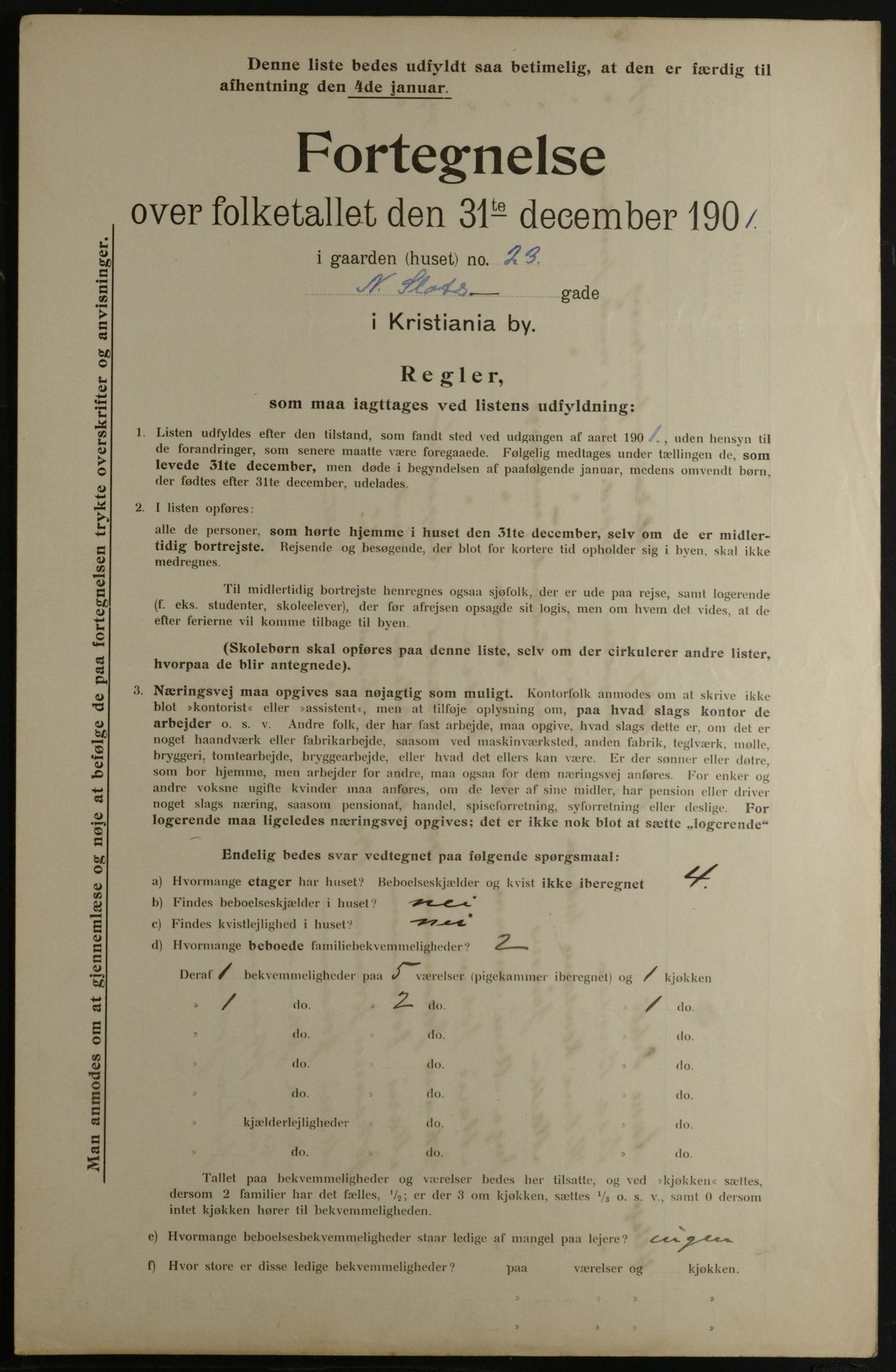 OBA, Kommunal folketelling 31.12.1901 for Kristiania kjøpstad, 1901, s. 10667