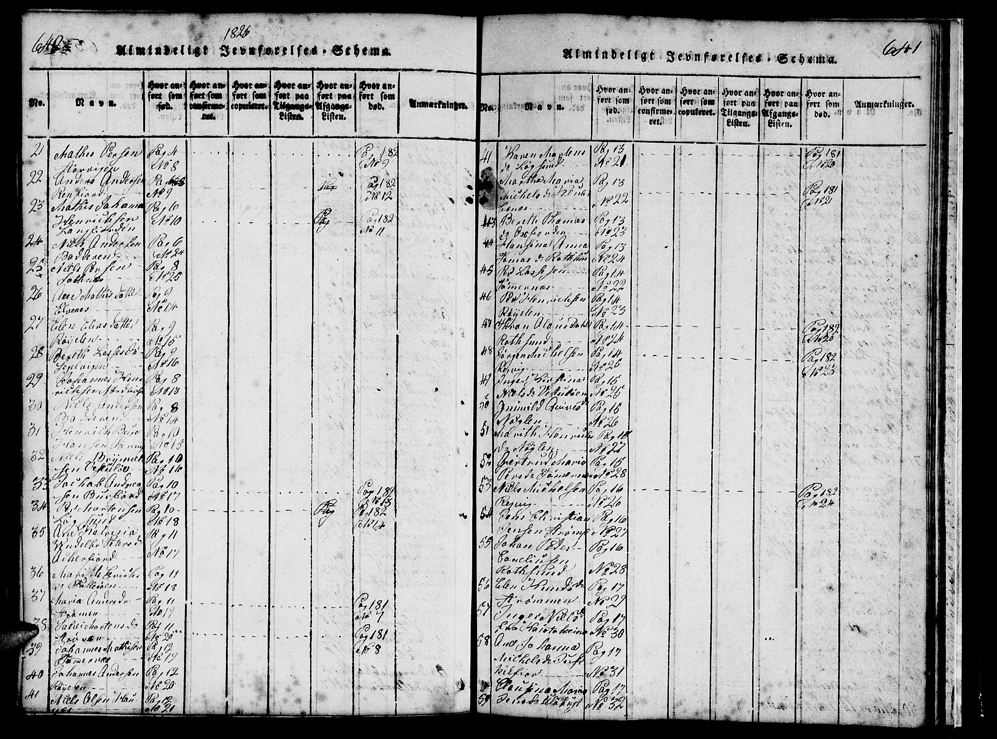 Skjervøy sokneprestkontor, SATØ/S-1300/H/Ha/Hab/L0001klokker: Klokkerbok nr. 1, 1825-1838, s. 640-641