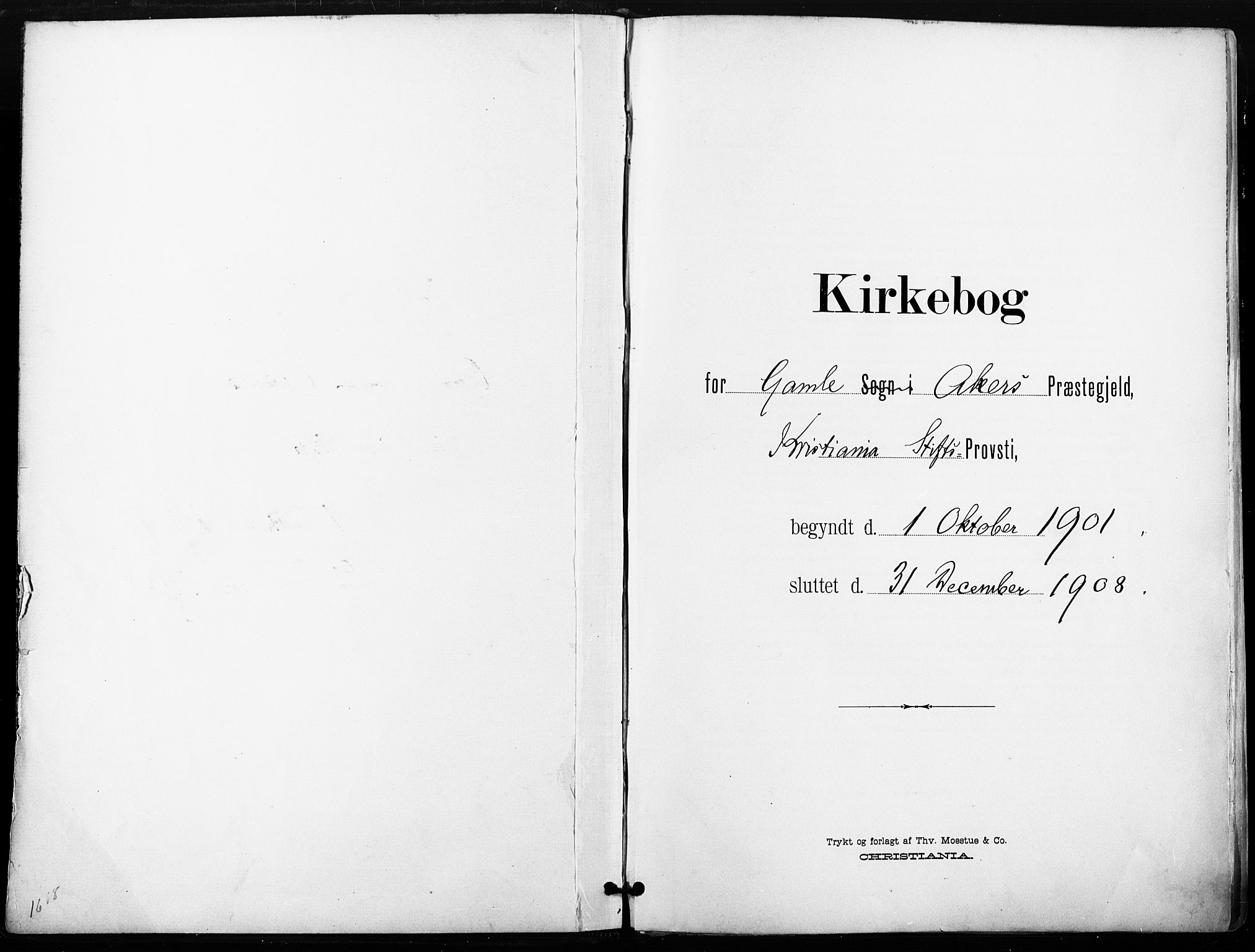 Gamle Aker prestekontor Kirkebøker, SAO/A-10617a/F/L0013: Ministerialbok nr. 13, 1901-1908