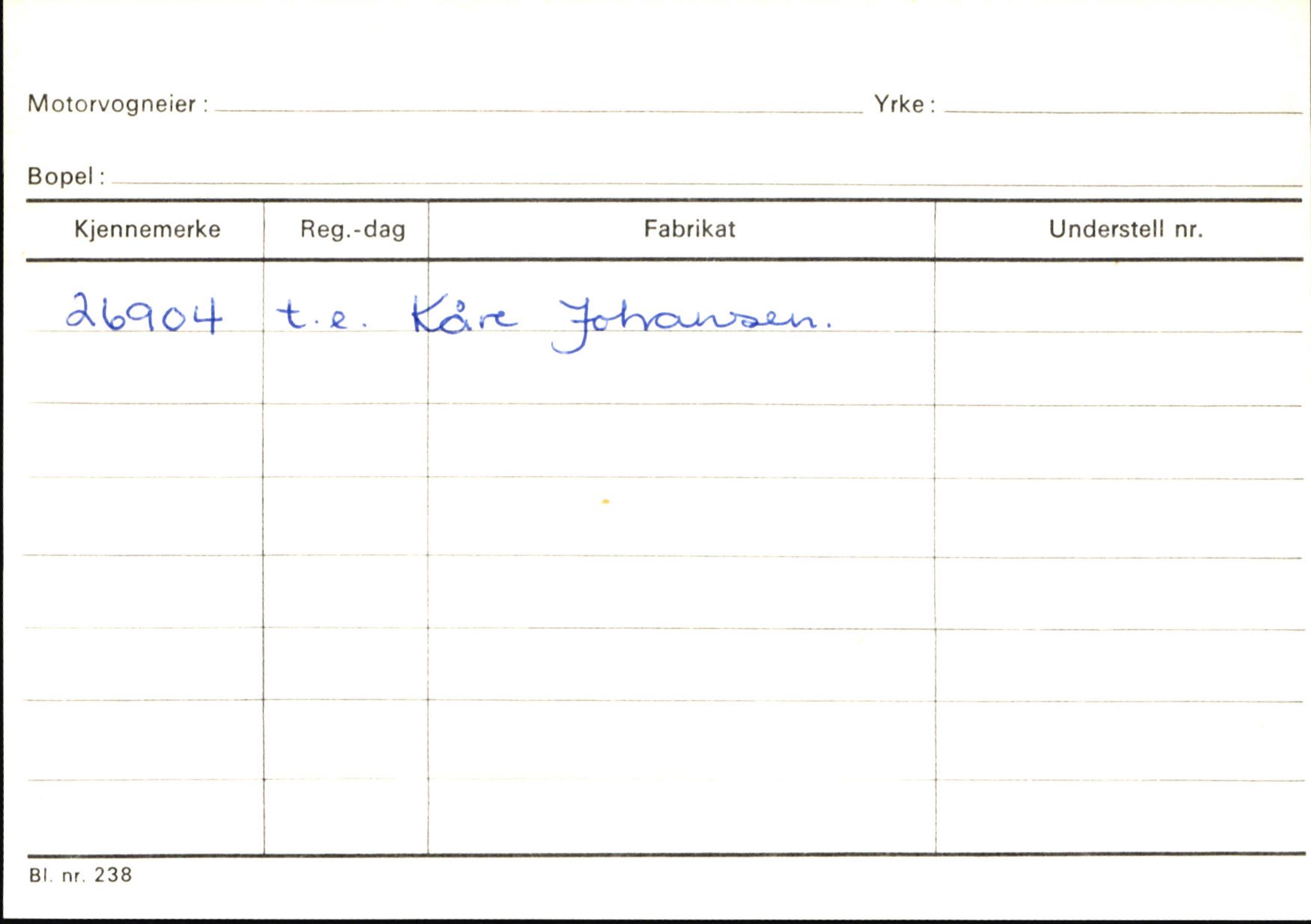 Statens vegvesen, Sogn og Fjordane vegkontor, SAB/A-5301/4/F/L0145: Registerkort Vågsøy S-Å. Årdal I-P, 1945-1975, s. 1119