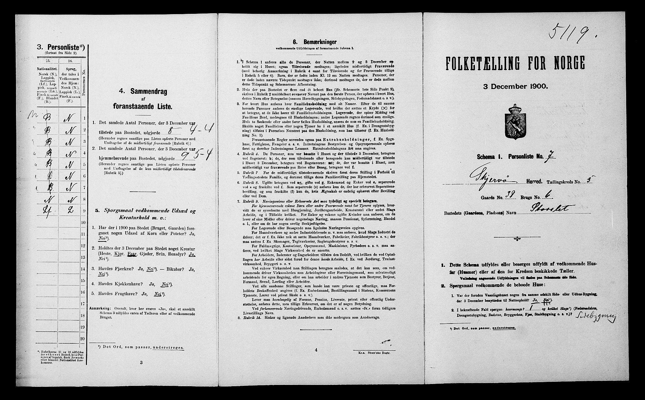 SATØ, Folketelling 1900 for 1941 Skjervøy herred, 1900, s. 460