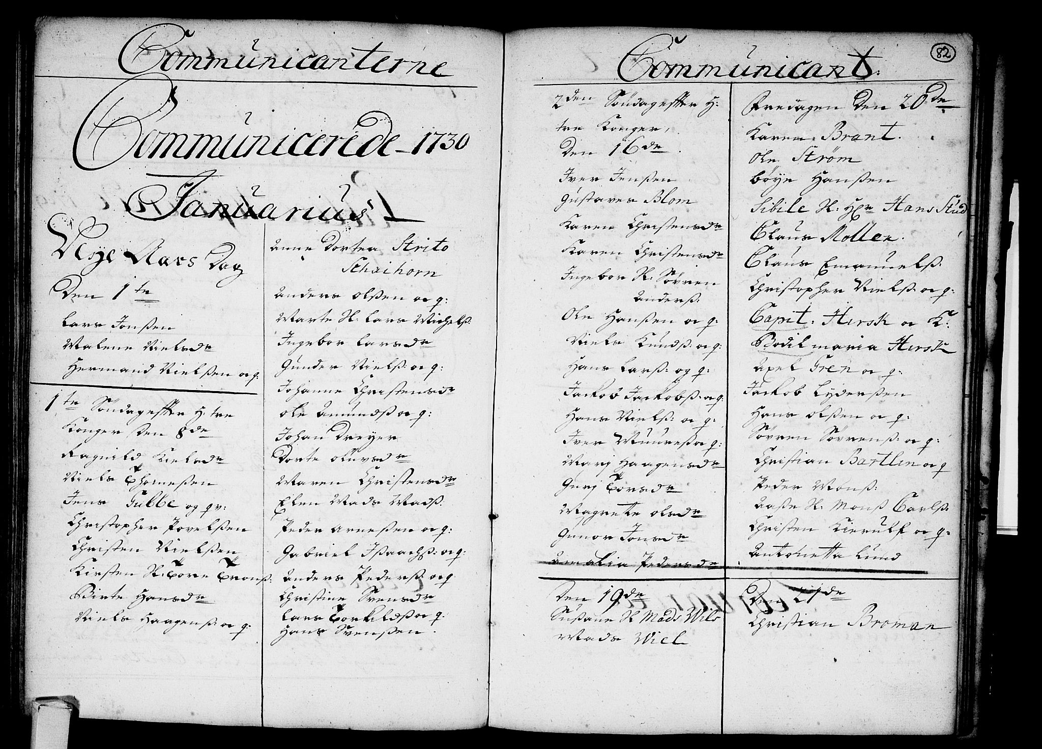 Strømsø kirkebøker, SAKO/A-246/F/Fa/L0003: Ministerialbok nr. I 3, 1727-1731, s. 82