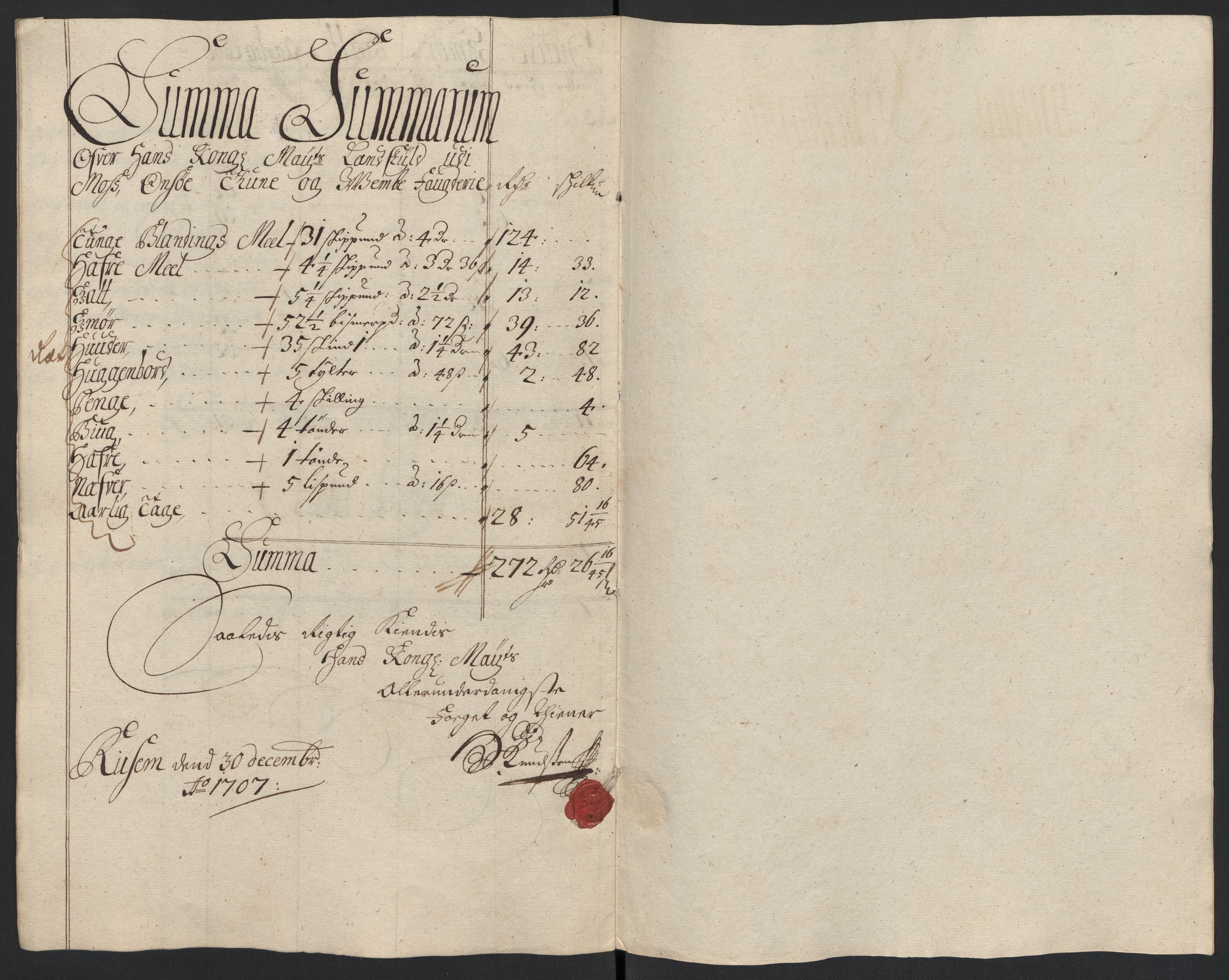 Rentekammeret inntil 1814, Reviderte regnskaper, Fogderegnskap, AV/RA-EA-4092/R04/L0134: Fogderegnskap Moss, Onsøy, Tune, Veme og Åbygge, 1707-1708, s. 38