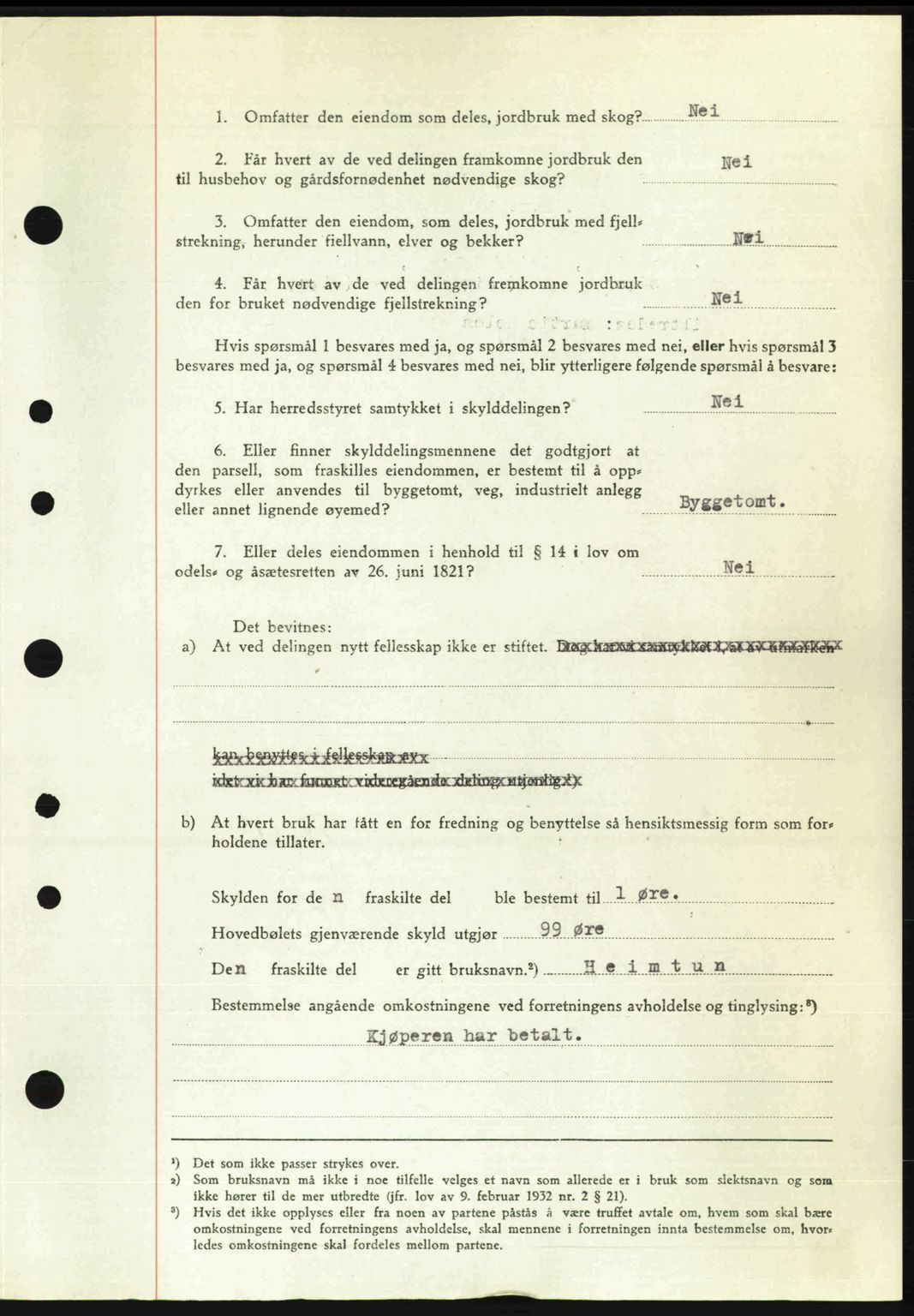 Nordre Sunnmøre sorenskriveri, AV/SAT-A-0006/1/2/2C/2Ca: Pantebok nr. A33, 1949-1950, Dagboknr: 2662/1949