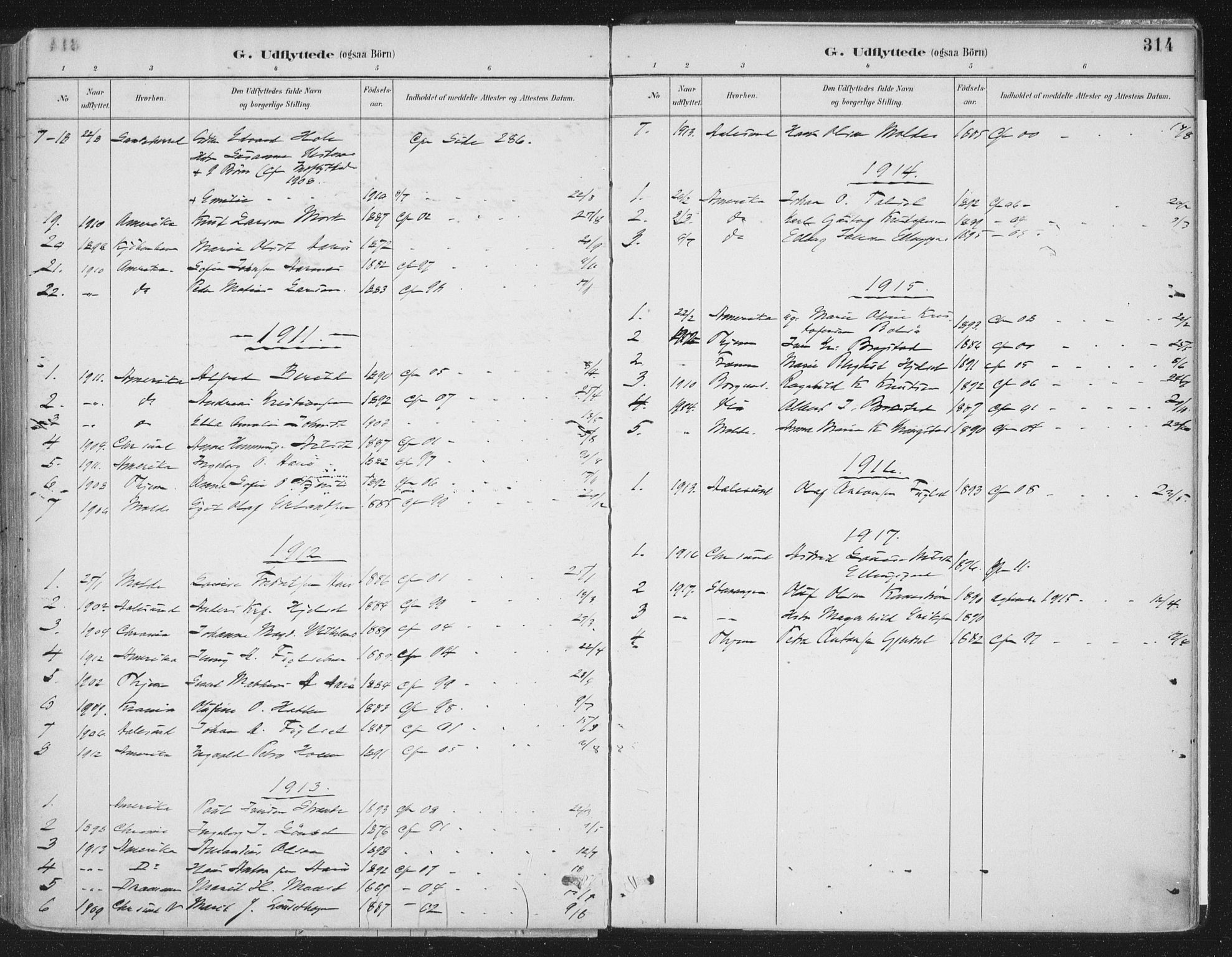 Ministerialprotokoller, klokkerbøker og fødselsregistre - Møre og Romsdal, SAT/A-1454/555/L0658: Ministerialbok nr. 555A09, 1887-1917, s. 314