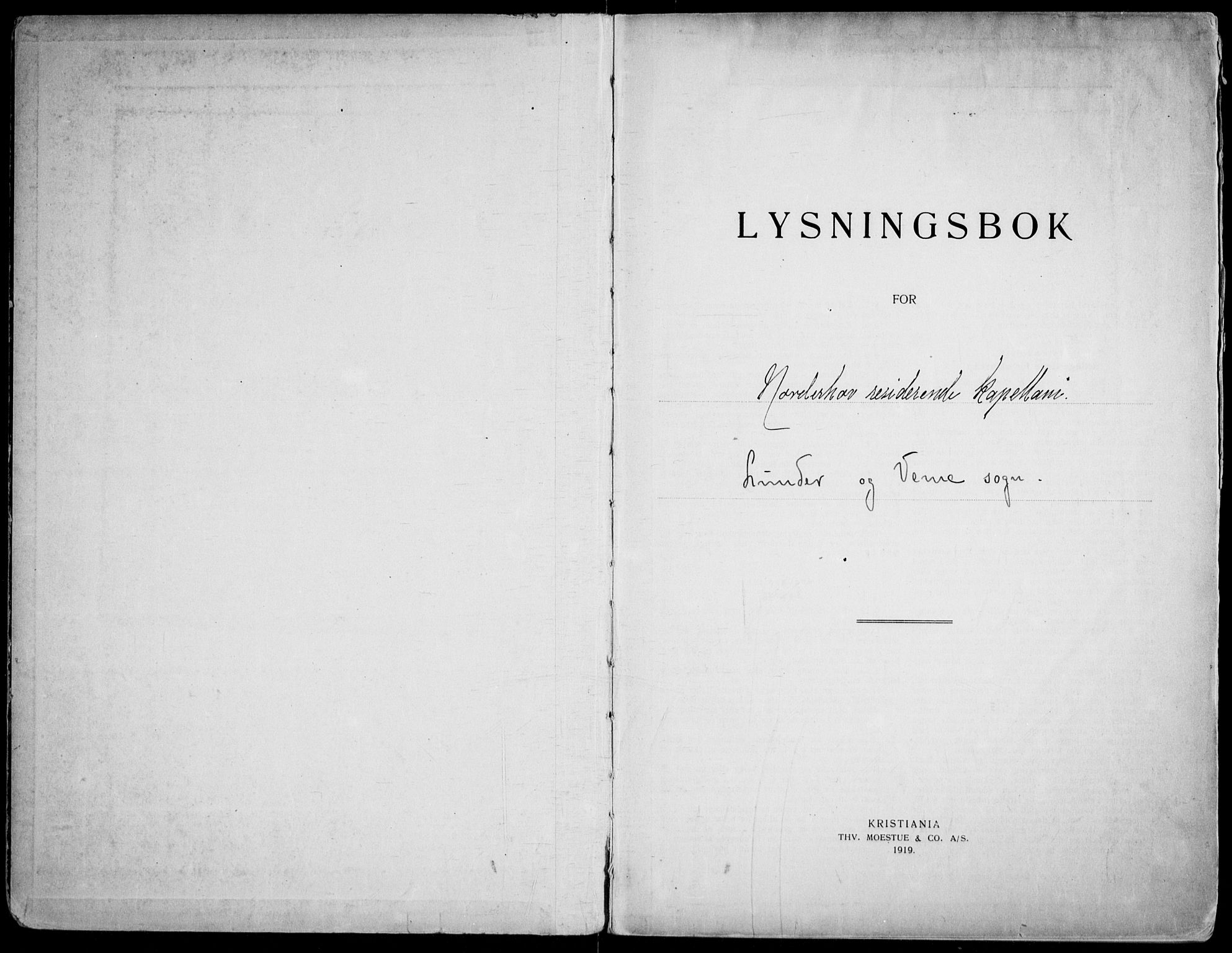 Lunder kirkebøker, SAKO/A-629/H/Ha/L0002: Lysningsprotokoll nr. 2, 1919-1969