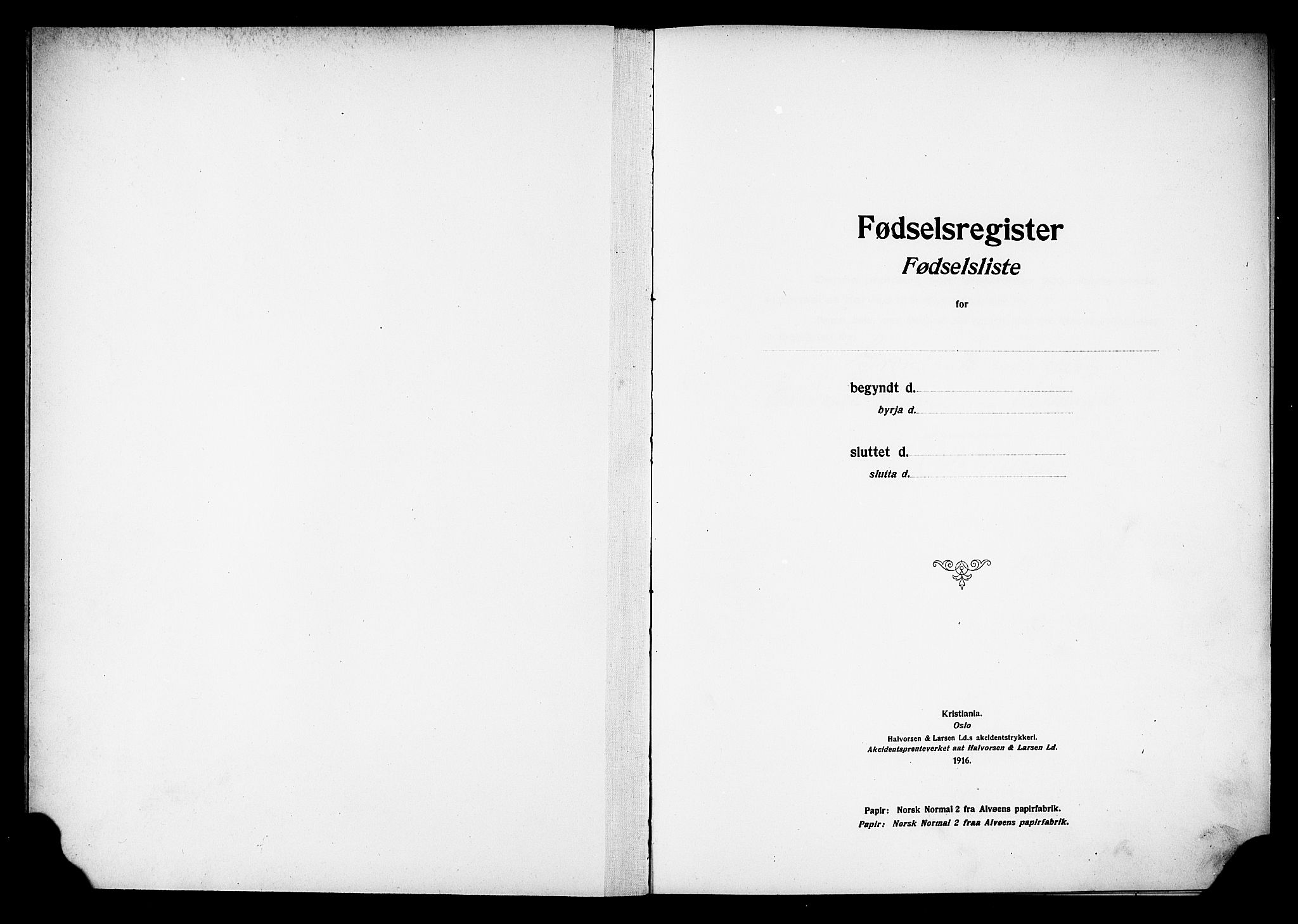 Grønland prestekontor Kirkebøker, AV/SAO-A-10848/J/Ja/L0001: Fødselsregister nr. 1, 1916-1922