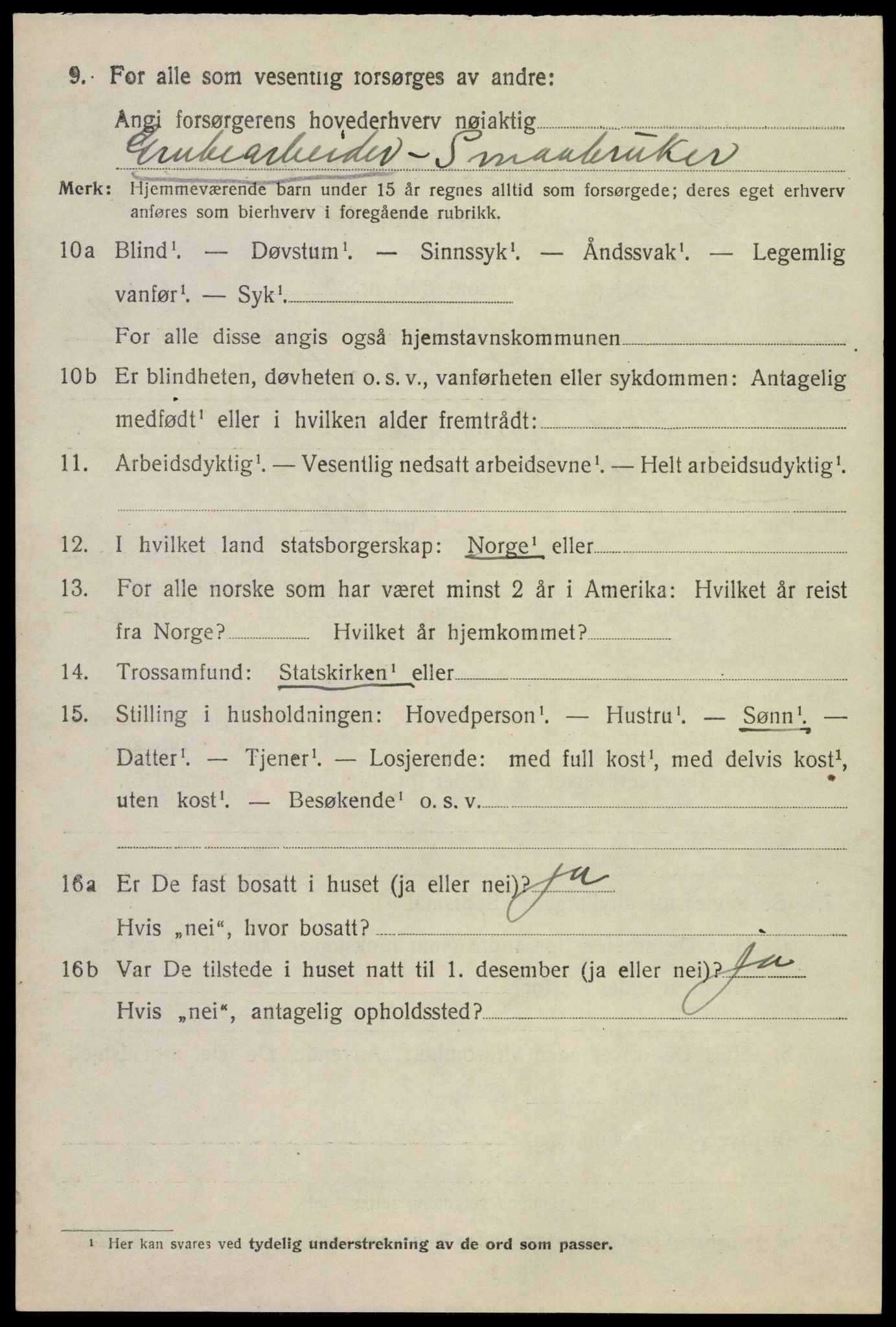 SAKO, Folketelling 1920 for 0819 Holla herred, 1920, s. 7430
