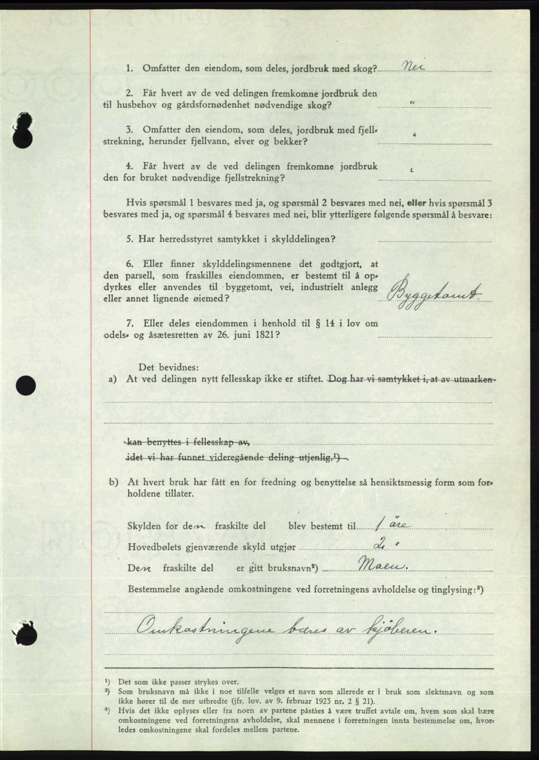 Nedenes sorenskriveri, AV/SAK-1221-0006/G/Gb/Gba/L0057: Pantebok nr. A9, 1947-1947, Dagboknr: 503/1947