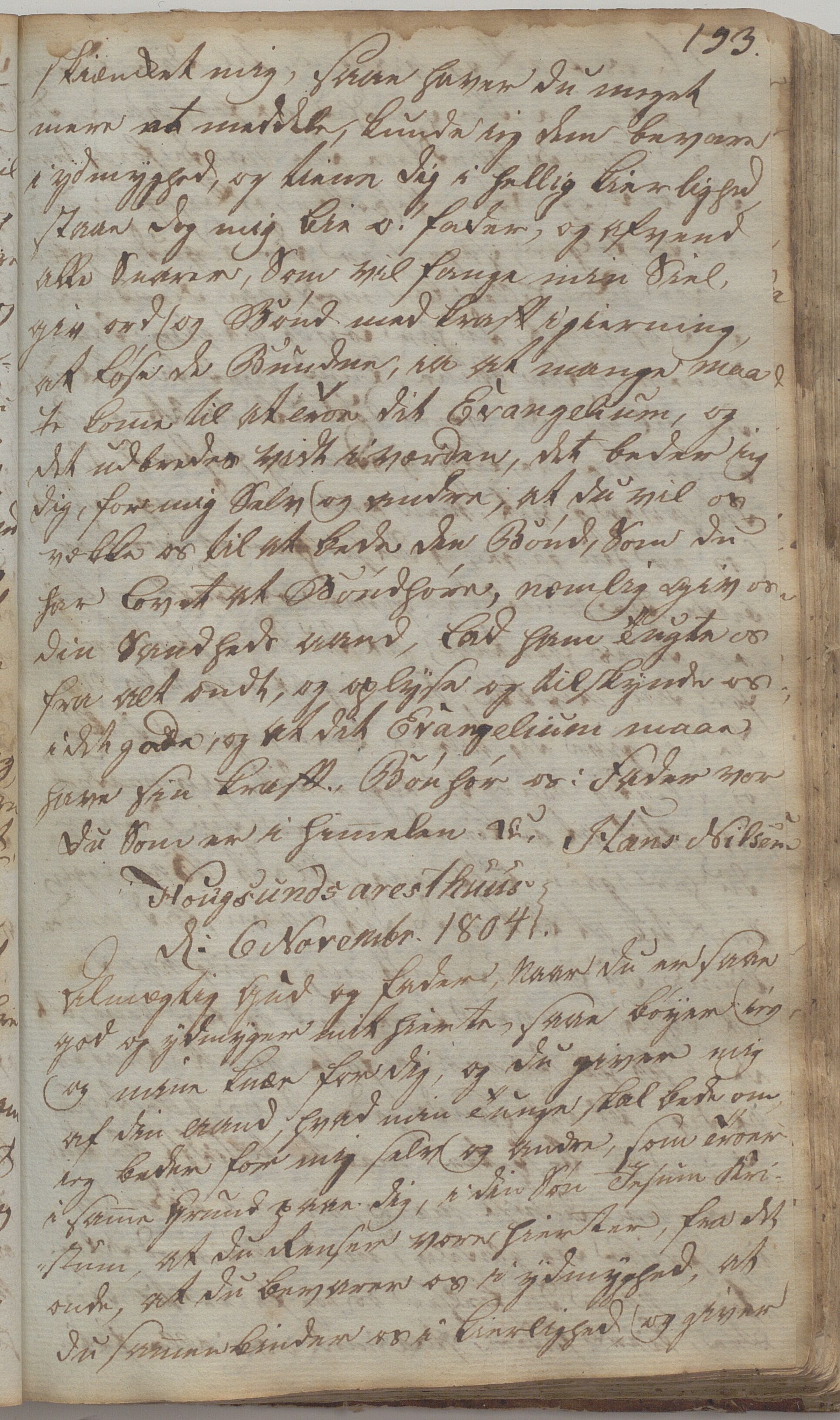 Heggtveitsamlingen, TMF/A-1007/H/L0047/0007: Kopibøker, brev etc.  / "Kopsland", 1800-1850, s. 193