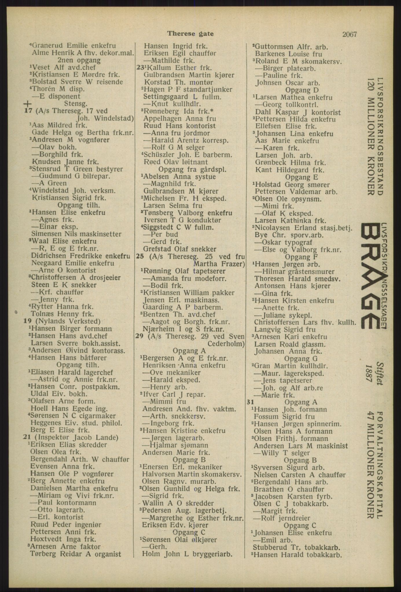 Kristiania/Oslo adressebok, PUBL/-, 1934, s. 2067