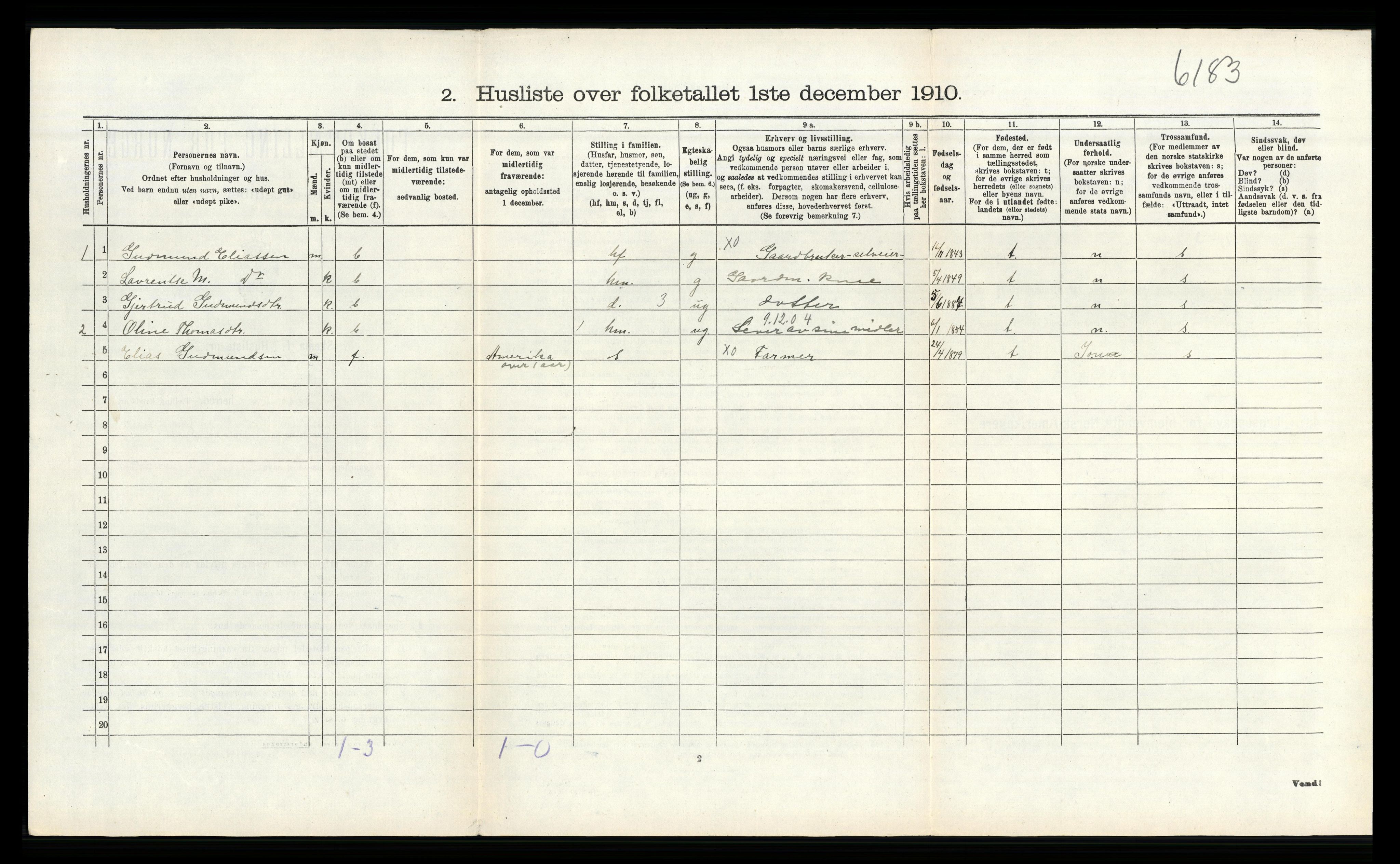 RA, Folketelling 1910 for 1150 Skudenes herred, 1910, s. 620