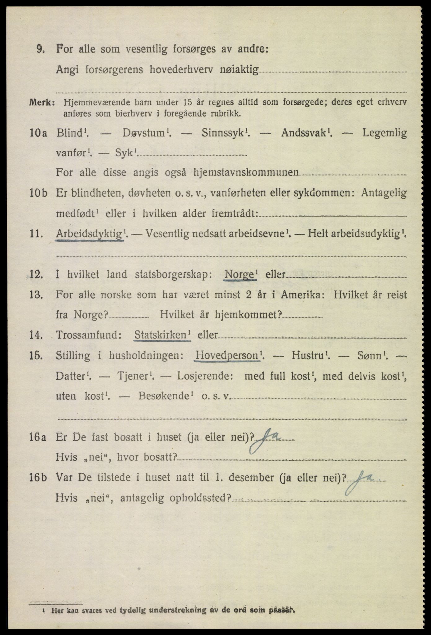 SAH, Folketelling 1920 for 0518 Nord-Fron herred, 1920, s. 9403