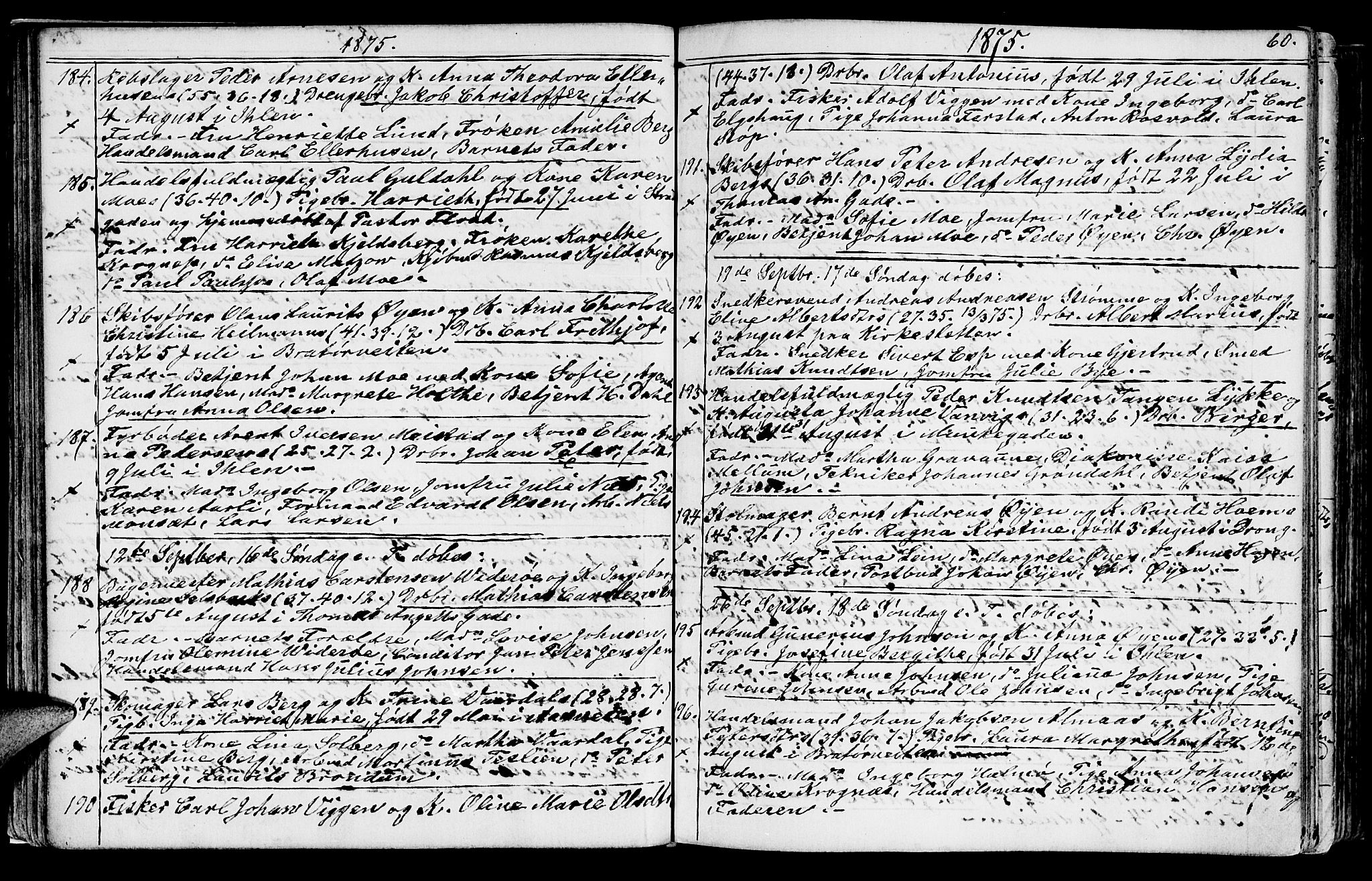 Ministerialprotokoller, klokkerbøker og fødselsregistre - Sør-Trøndelag, AV/SAT-A-1456/602/L0142: Klokkerbok nr. 602C10, 1872-1894, s. 60