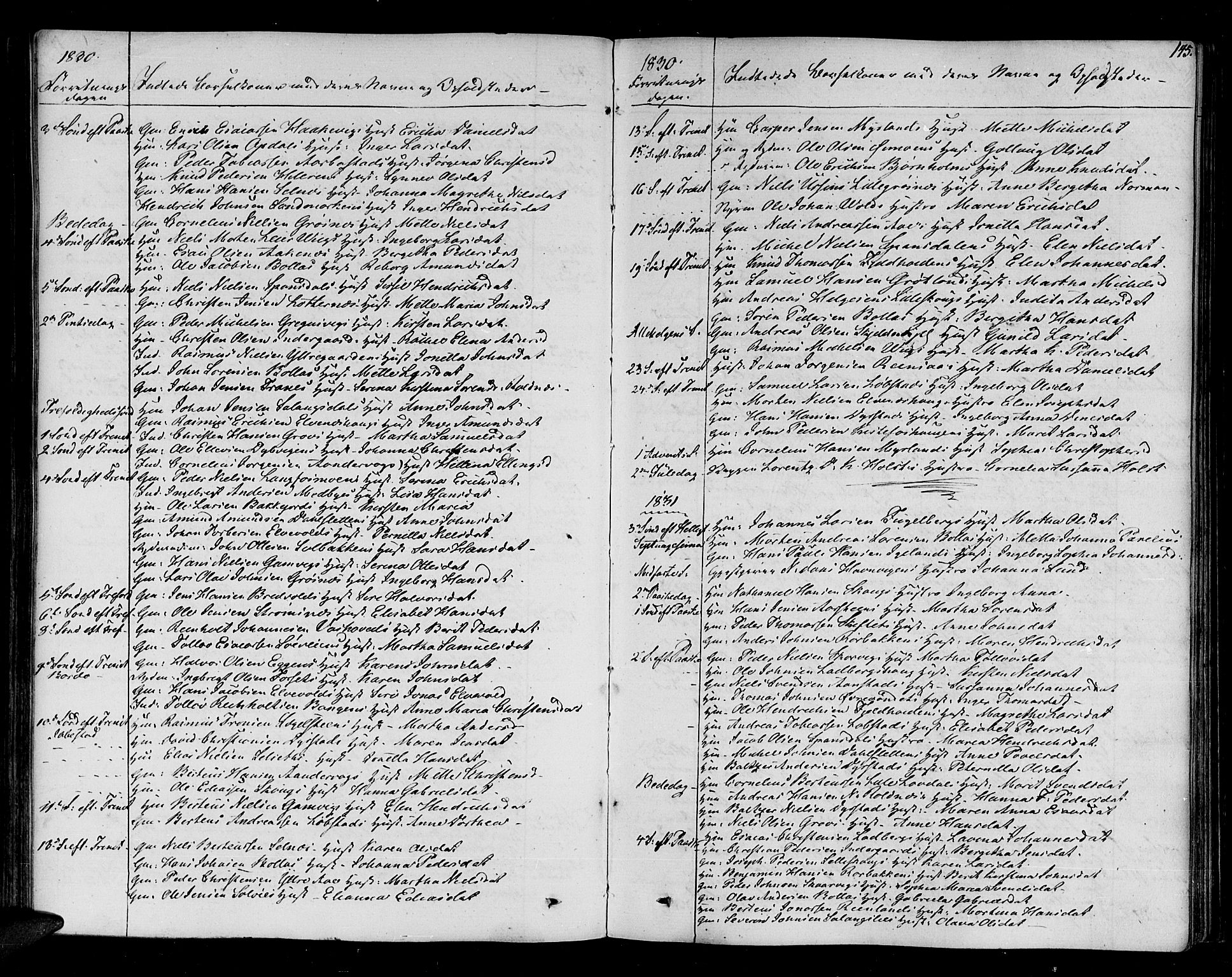 Ibestad sokneprestembete, AV/SATØ-S-0077/H/Ha/Haa/L0005kirke: Ministerialbok nr. 5, 1825-1836, s. 145