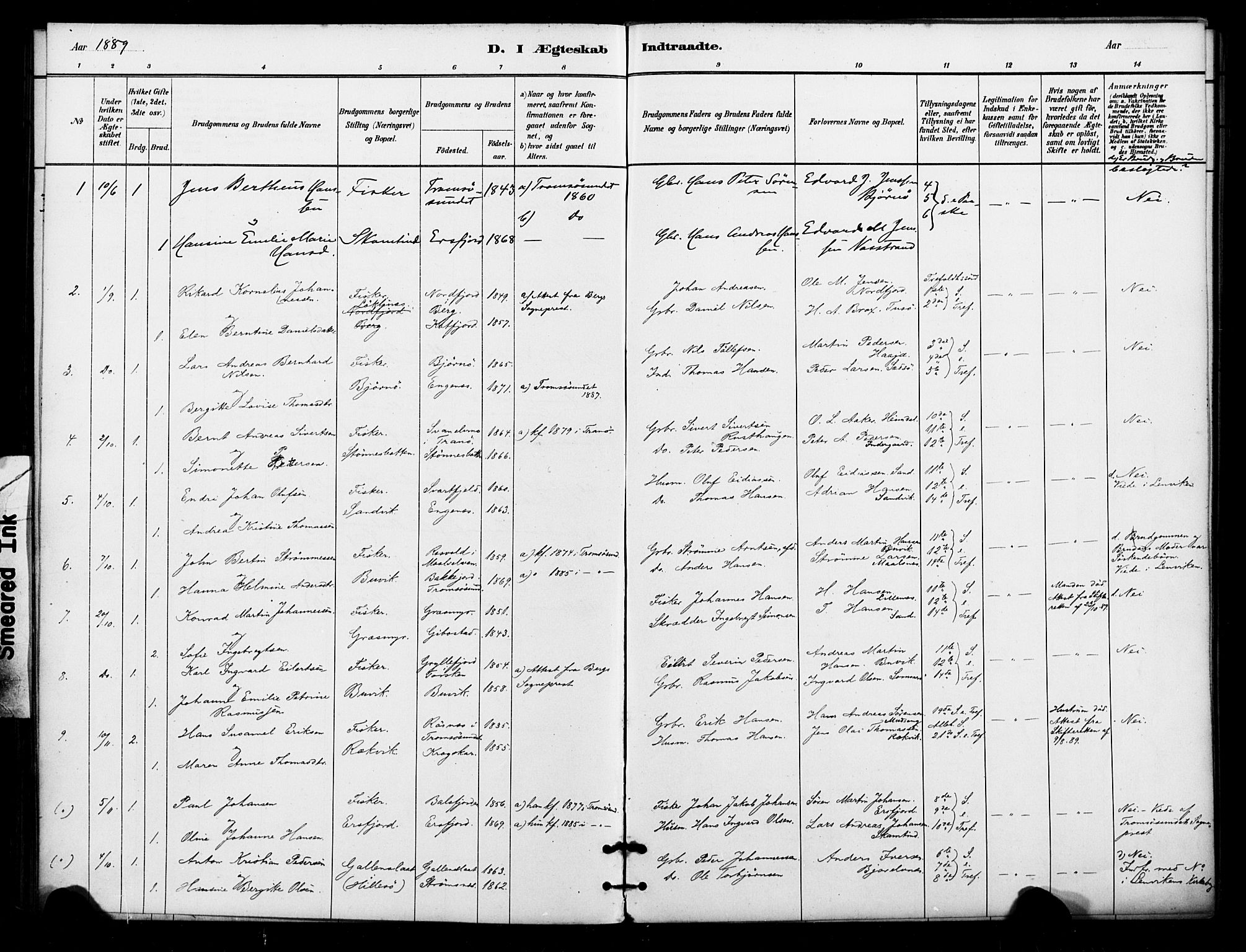 Lenvik sokneprestembete, AV/SATØ-S-1310/H/Ha/Haa/L0012kirke: Ministerialbok nr. 12, 1880-1895
