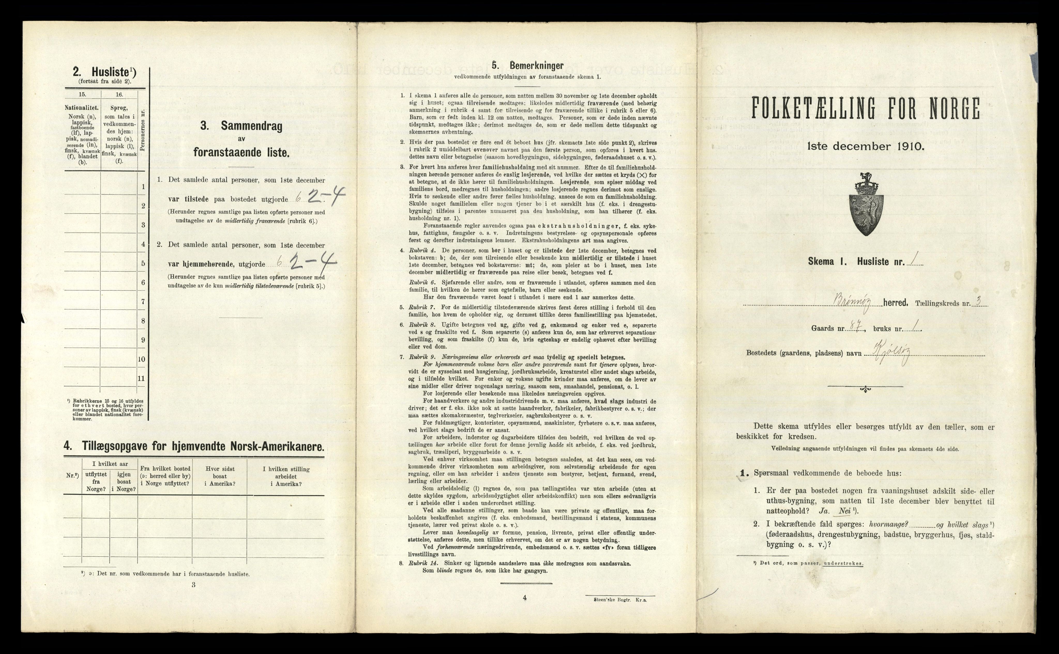 RA, Folketelling 1910 for 1814 Brønnøy herred, 1910, s. 187