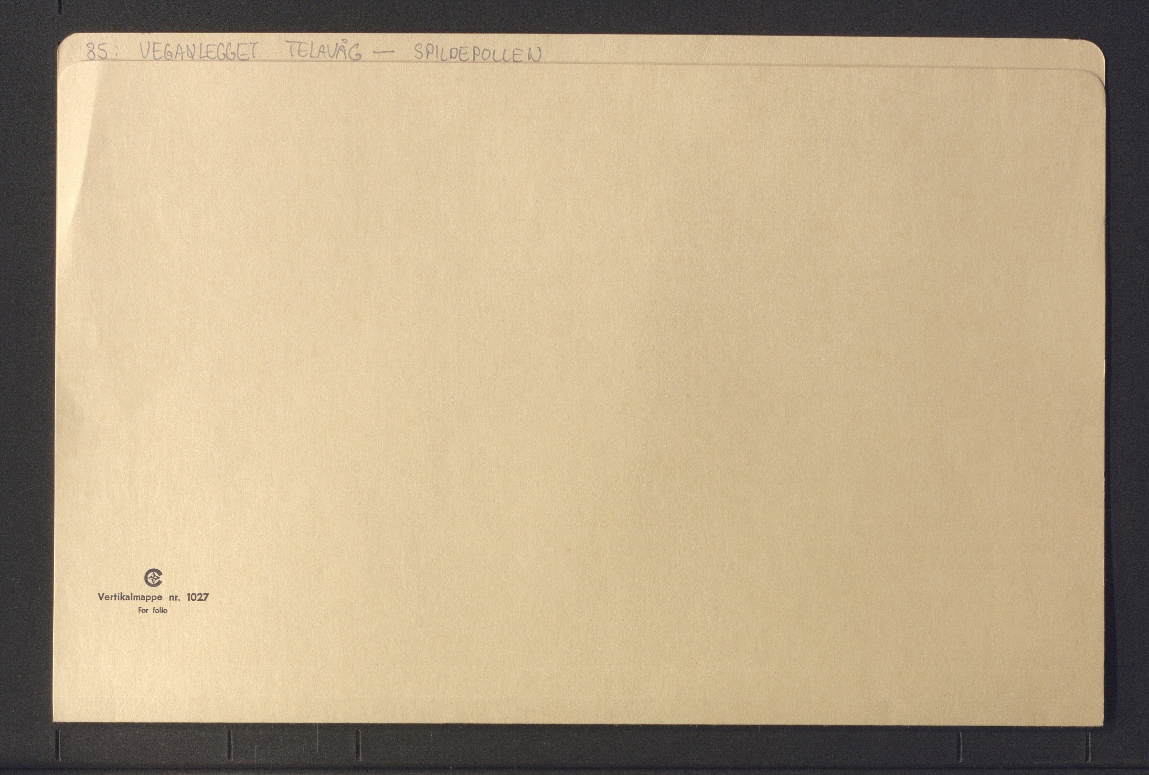 Sund kommune. Formannskapet, IKAH/1245-021/E/Ea/L0013/0085: Formanskapet sitt saks- og korrespondansearkiv  / Veg til Telavåg, 1919-1948