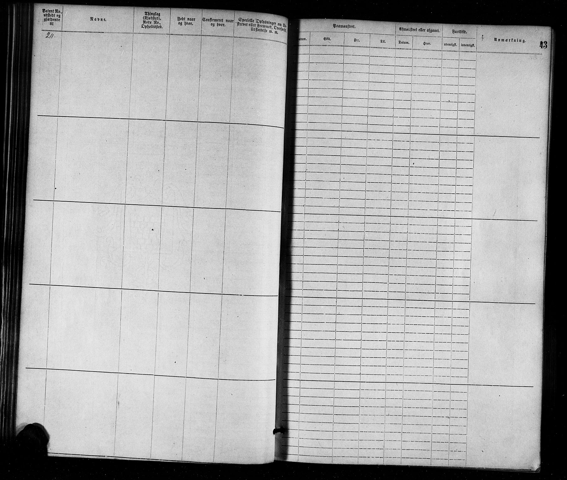 Farsund mønstringskrets, AV/SAK-2031-0017/F/Fa/L0001: Annotasjonsrulle nr 1-1920 med register, M-1, 1869-1877, s. 69