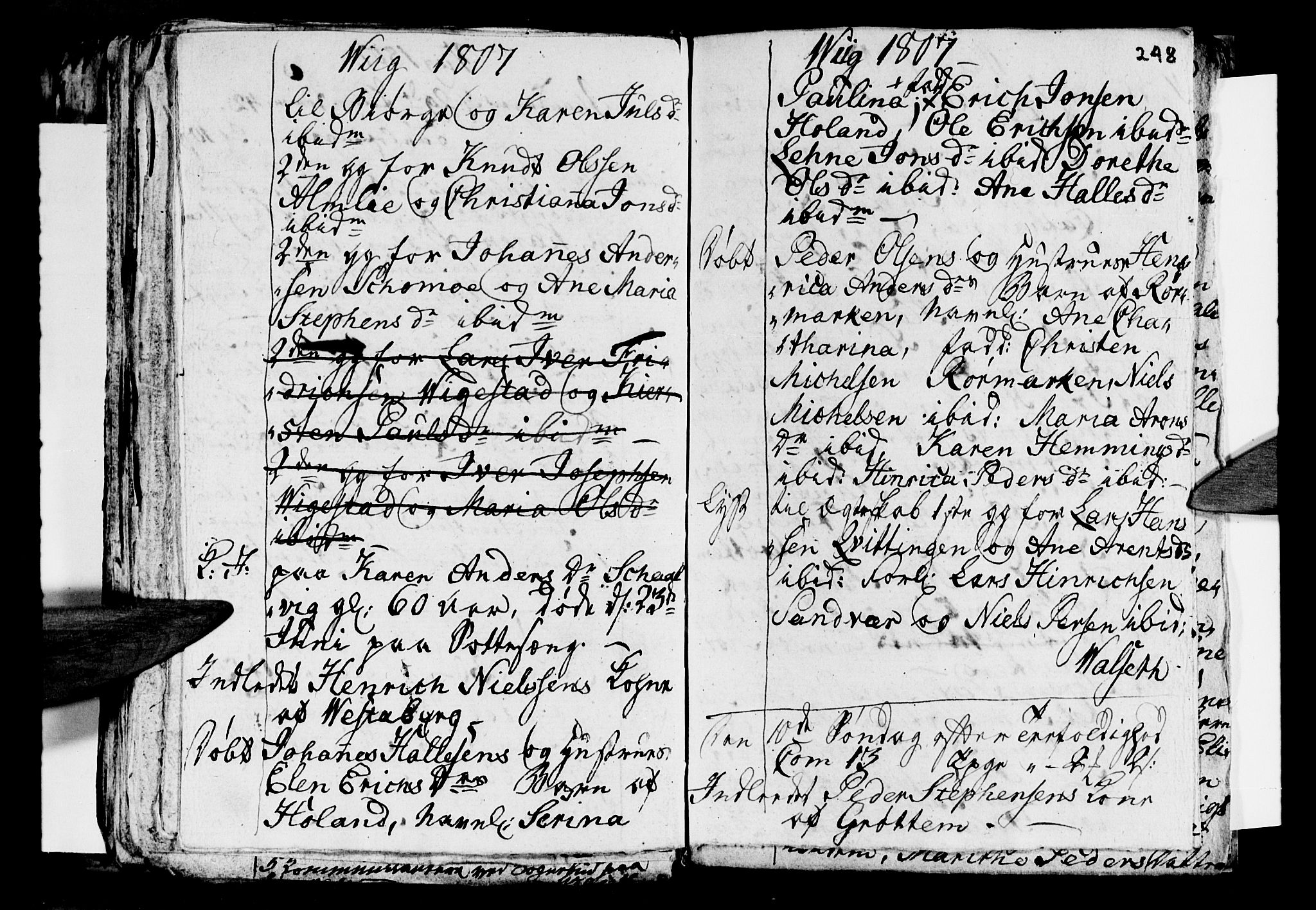 Ministerialprotokoller, klokkerbøker og fødselsregistre - Nordland, AV/SAT-A-1459/812/L0184: Klokkerbok nr. 812C02, 1793-1809, s. 248