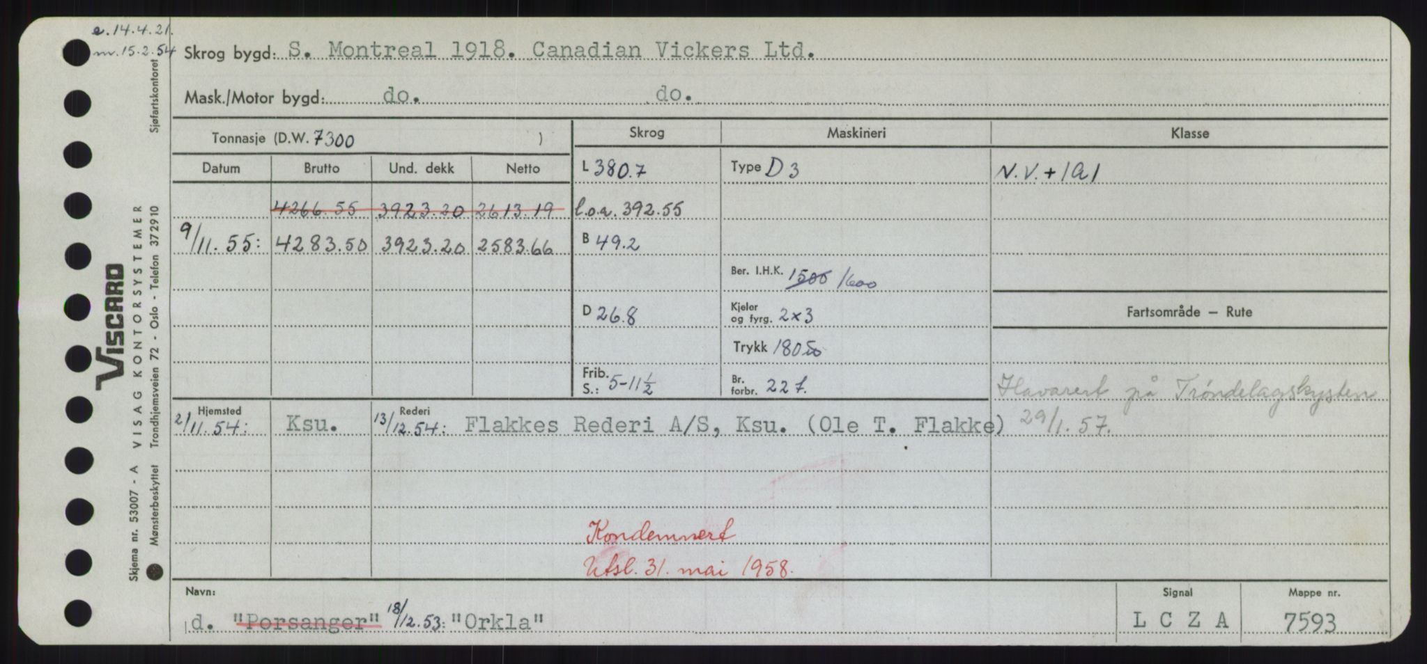 Sjøfartsdirektoratet med forløpere, Skipsmålingen, RA/S-1627/H/Hd/L0028: Fartøy, O, s. 349