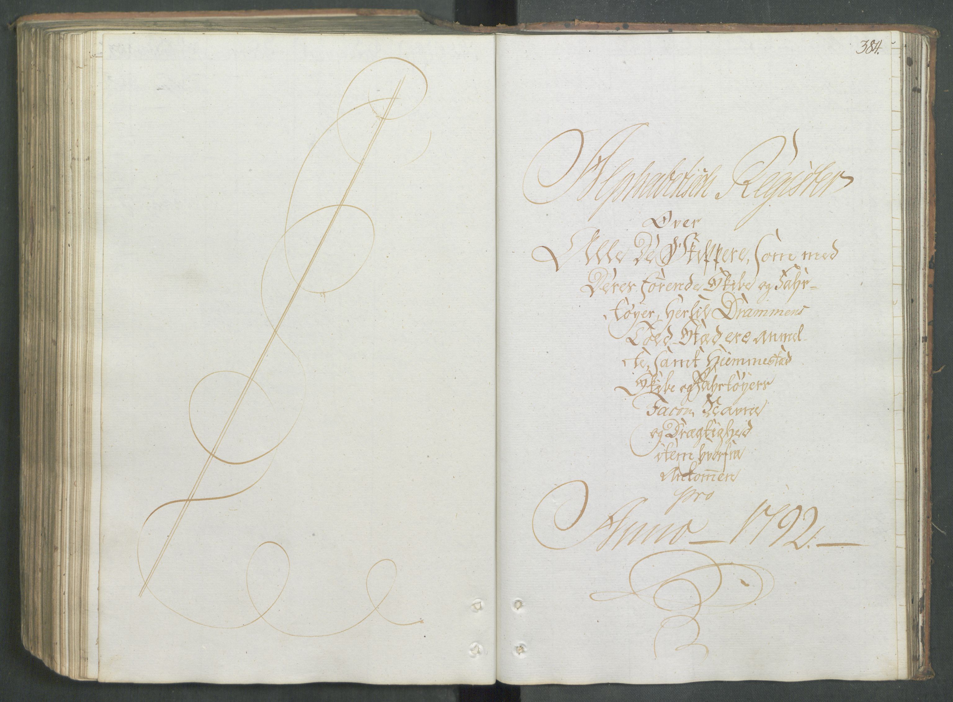 Generaltollkammeret, tollregnskaper, AV/RA-EA-5490/R08/L0166/0001: Tollregnskaper Drammen / Inngående hovedtollbok, 1790-1792, s. 383b-384a