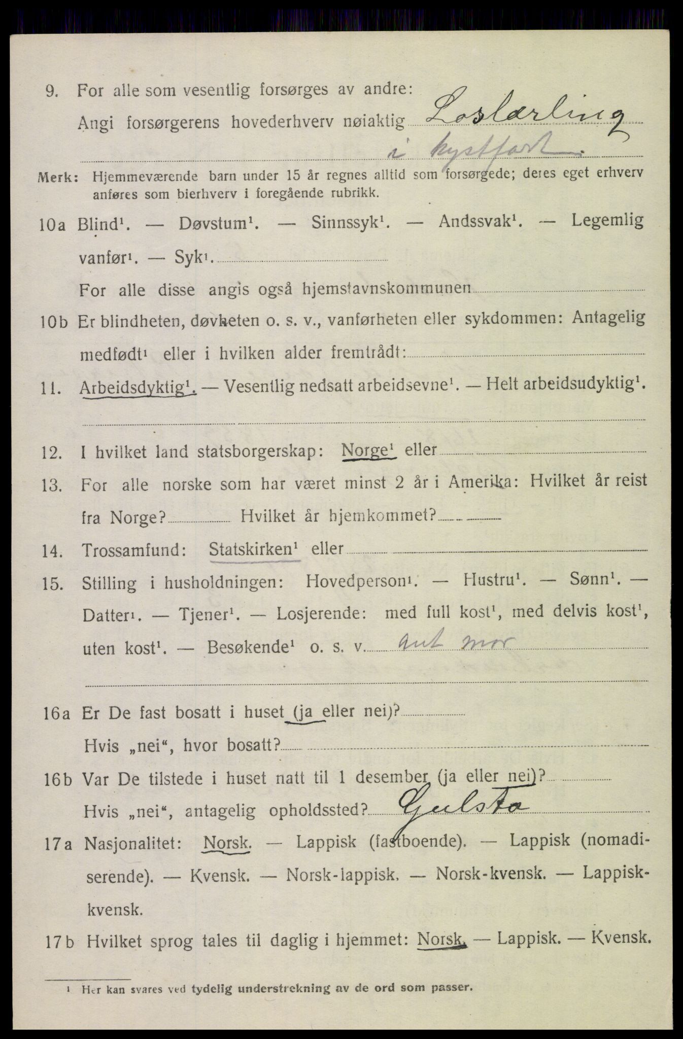 SAT, Folketelling 1920 for 1866 Hadsel herred, 1920, s. 6887