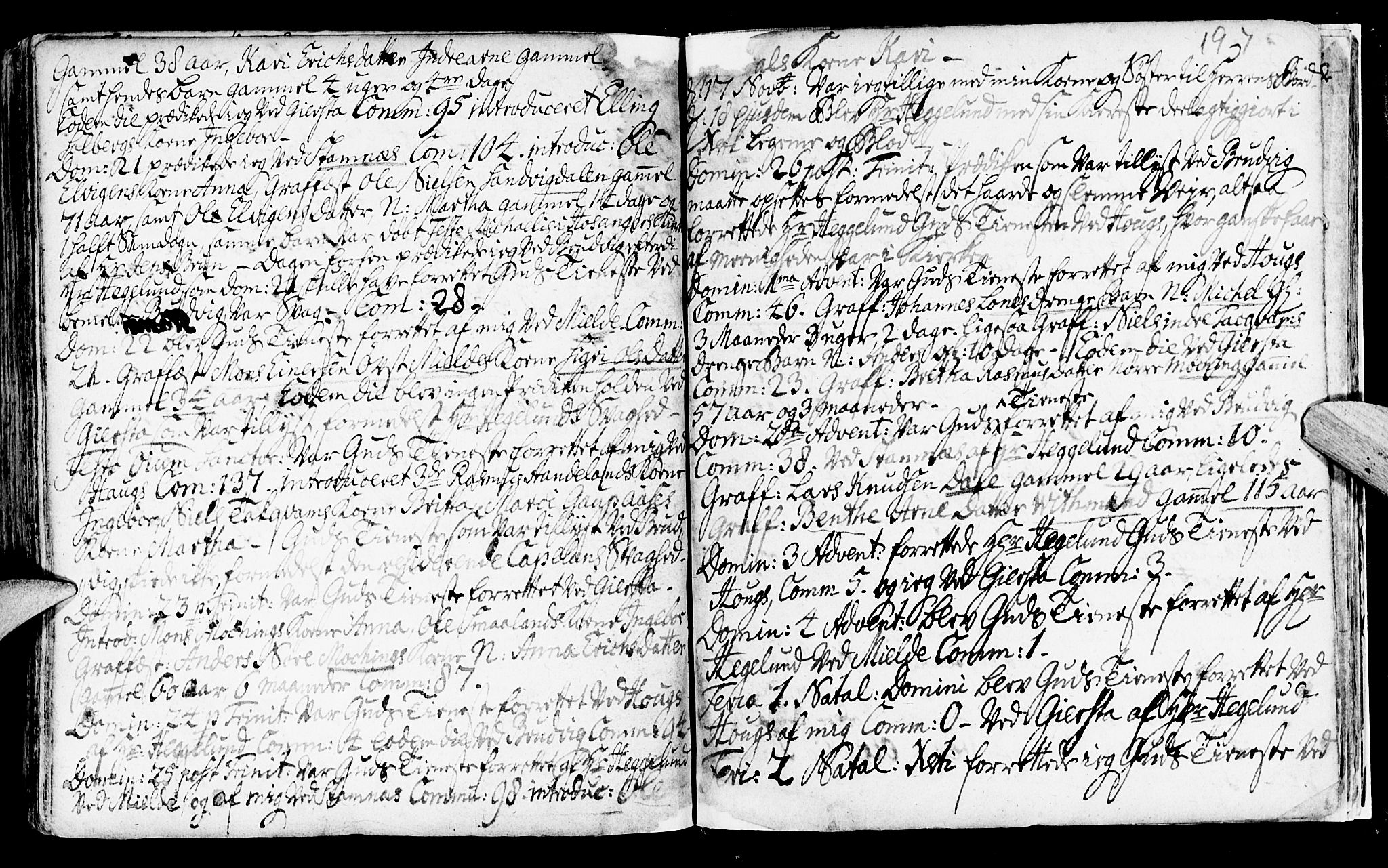 Haus sokneprestembete, SAB/A-75601/H/Haa: Ministerialbok nr. A 5, 1733-1747, s. 197