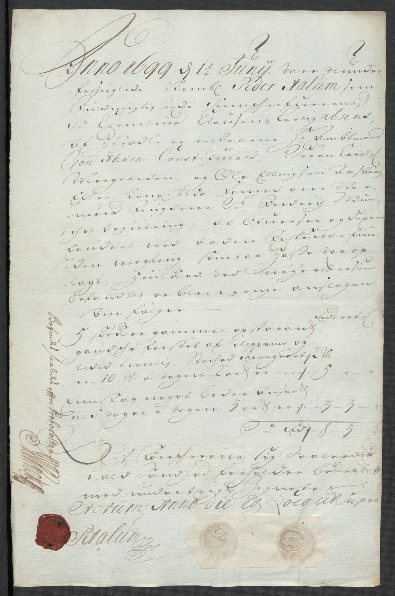 Rentekammeret inntil 1814, Reviderte regnskaper, Fogderegnskap, RA/EA-4092/R56/L3738: Fogderegnskap Nordmøre, 1699, s. 109