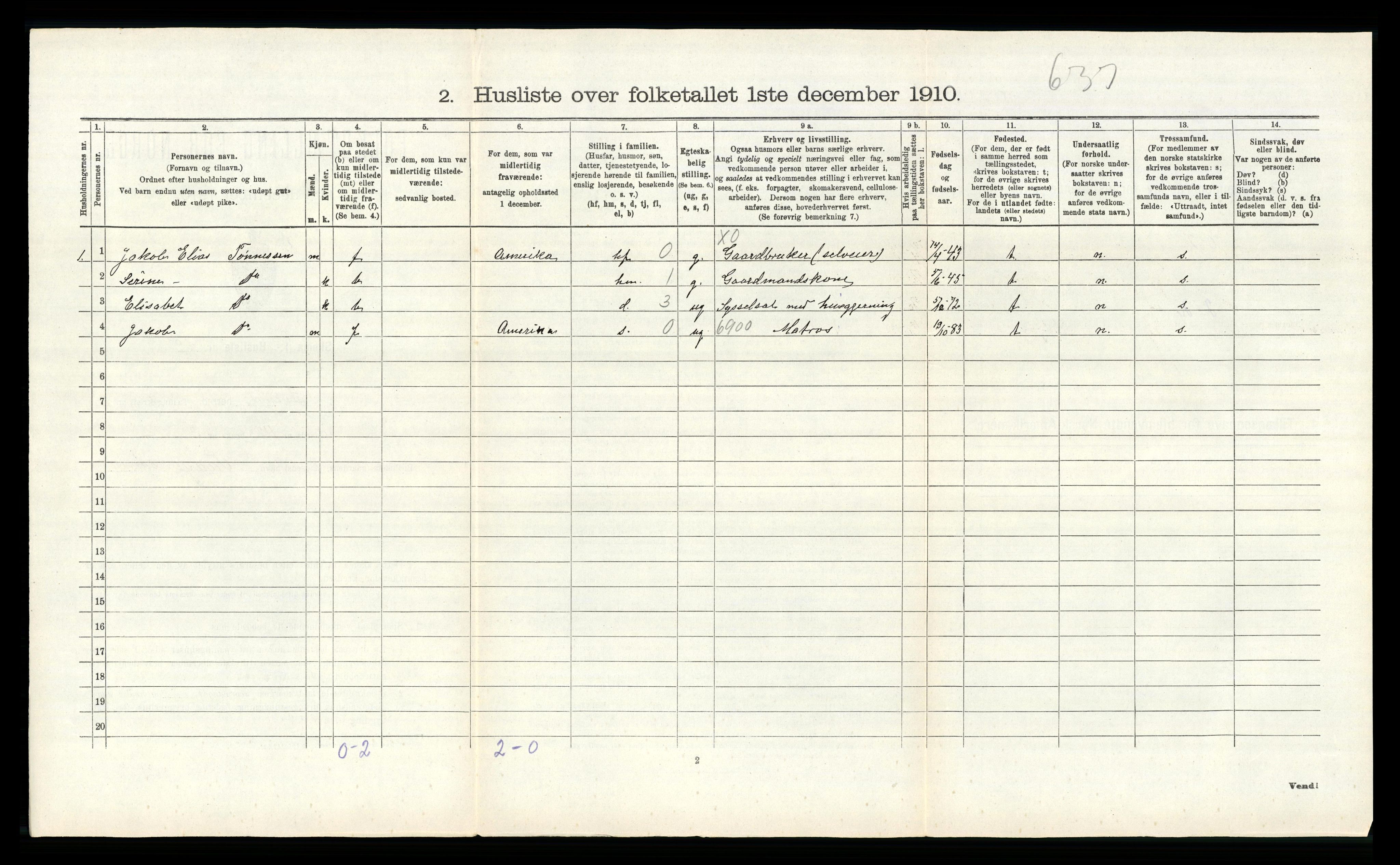 RA, Folketelling 1910 for 1040 Spind herred, 1910, s. 297