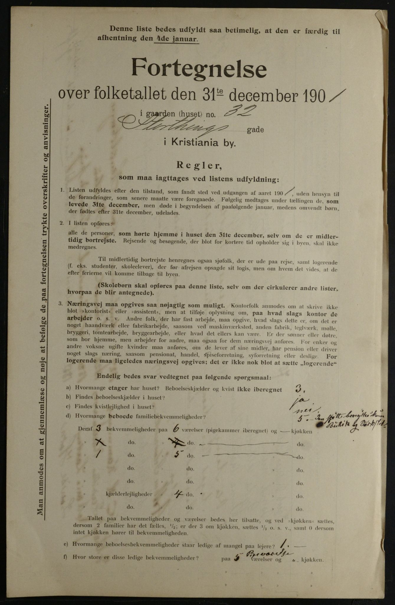 OBA, Kommunal folketelling 31.12.1901 for Kristiania kjøpstad, 1901, s. 15937