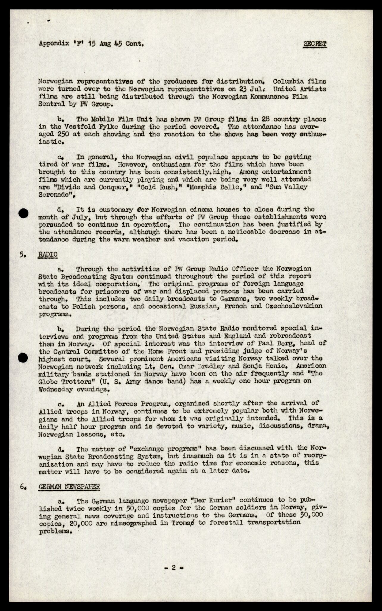 Forsvarets Overkommando. 2 kontor. Arkiv 11.4. Spredte tyske arkivsaker, AV/RA-RAFA-7031/D/Dar/Darc/L0015: FO.II, 1945-1946, s. 284