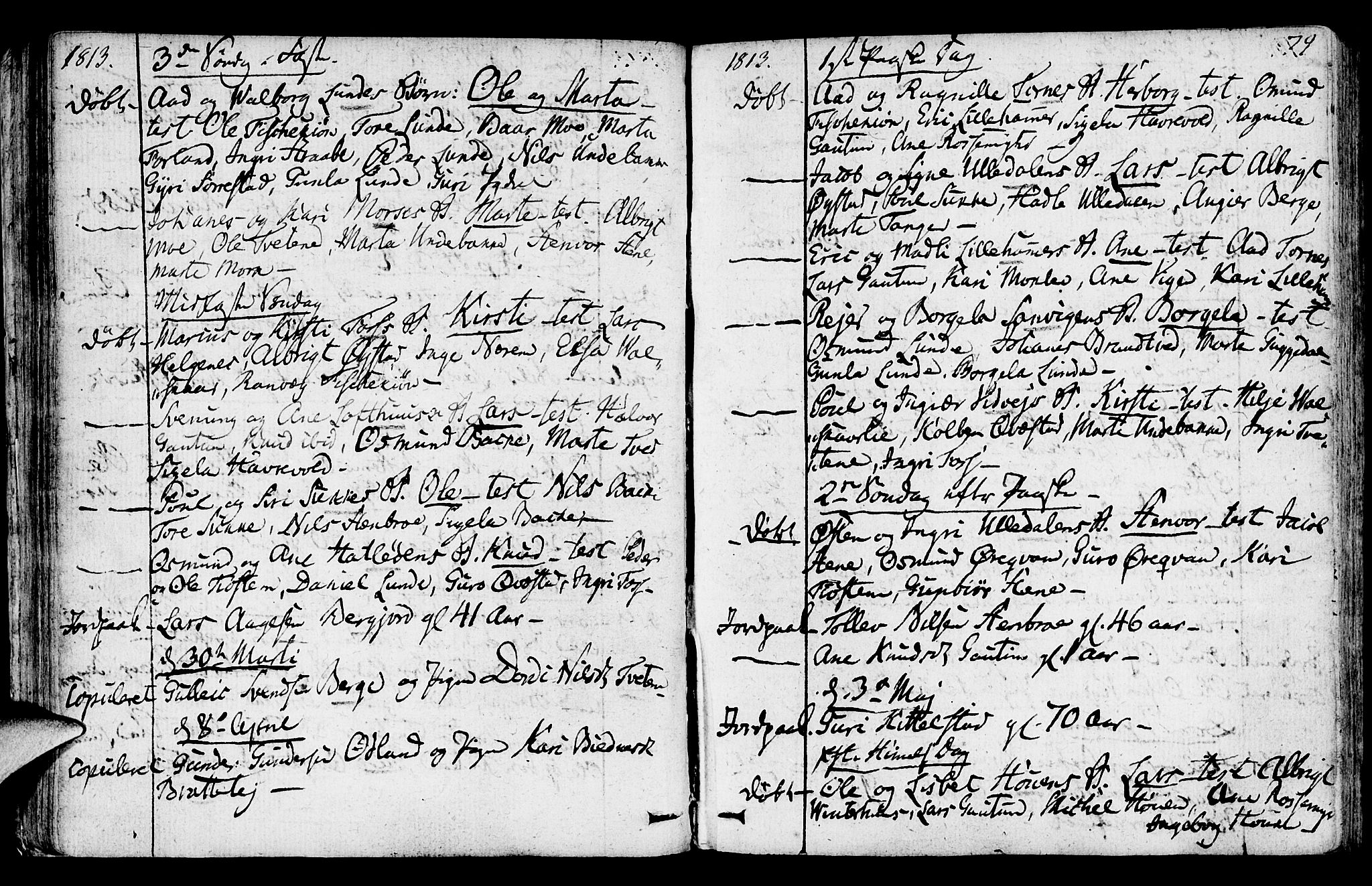 Suldal sokneprestkontor, AV/SAST-A-101845/01/IV/L0004: Ministerialbok nr. A 4, 1800-1816, s. 79