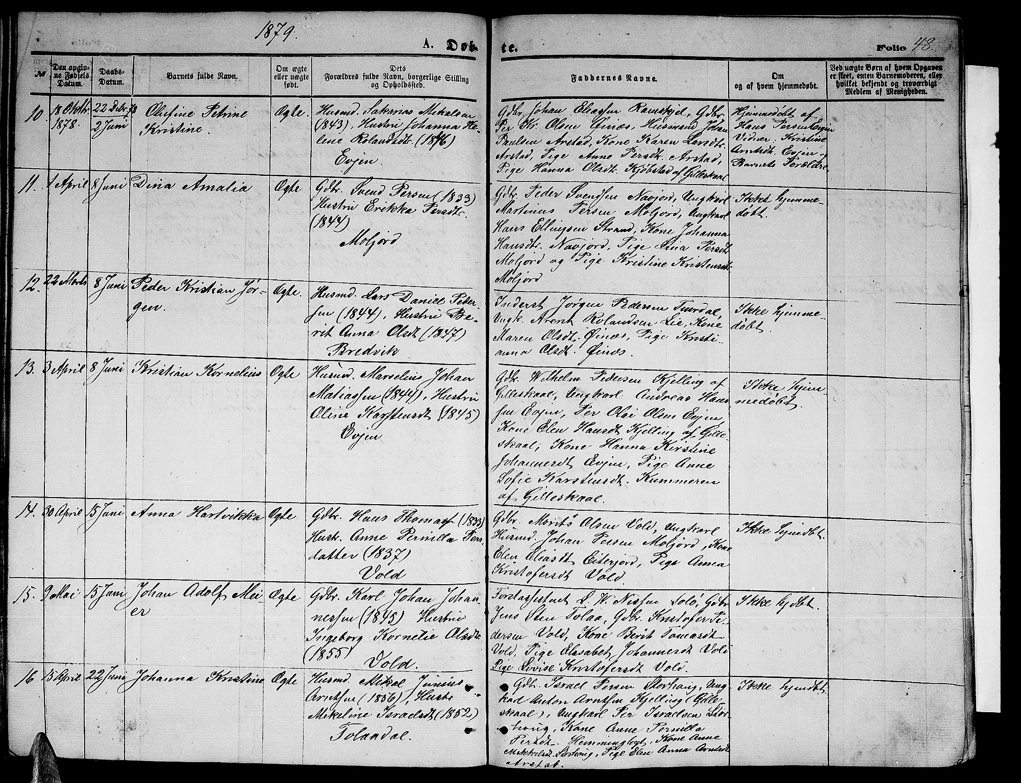 Ministerialprotokoller, klokkerbøker og fødselsregistre - Nordland, AV/SAT-A-1459/846/L0653: Klokkerbok nr. 846C03, 1872-1887, s. 48