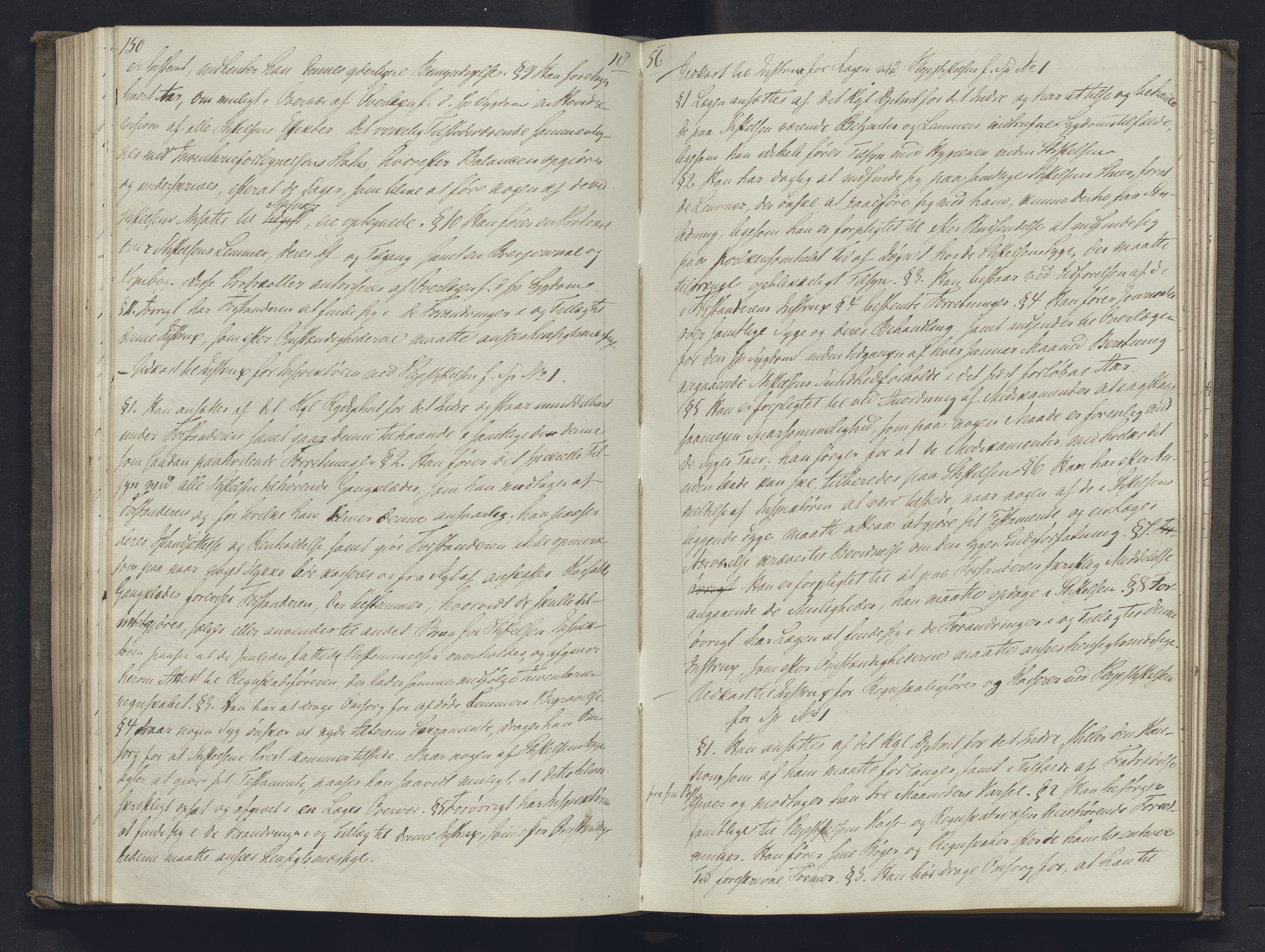 Lepraarkiver - Overlegen for den spedalske sykdom, AV/SAB-A-61001/B.b/L0001: Kopibok, 1854-1858, s. 150-151